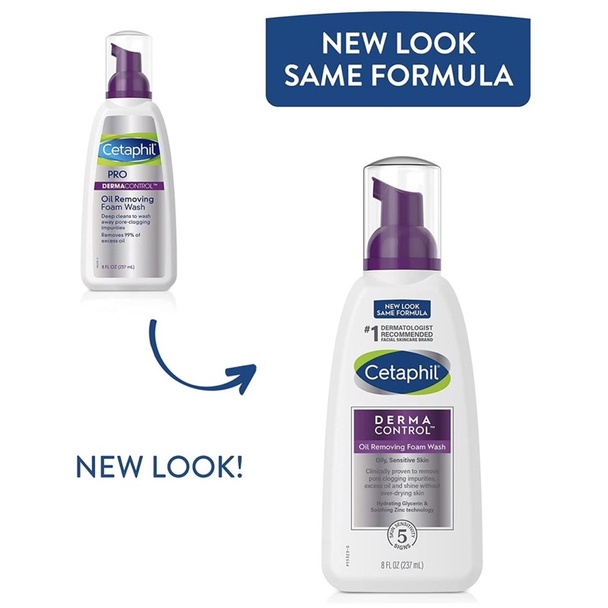 Sữa Rửa Mặt Tạo Bọt Ngừa Mụn cho Da Dầu Cetaphil Derma Control Oil Removing Foam Wash 237ml | Lala Cosmetics - Thiên đường mỹ phẩm