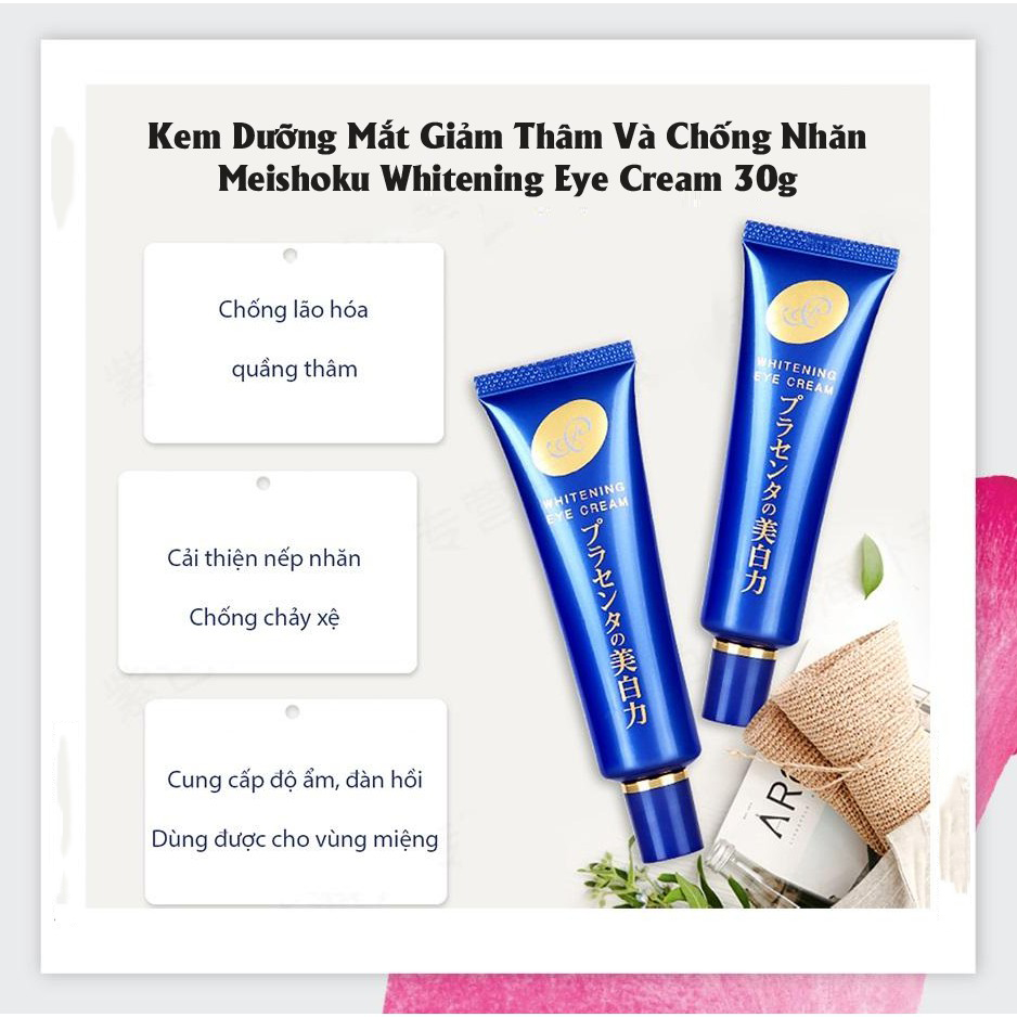 Kem mắt Meishoku whitening eye cream 30g | Lala Cosmetics - Thiên đường mỹ  phẩm