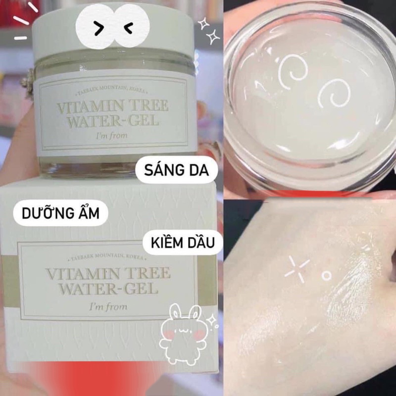 Kem Dưỡng Ẩm Dạng Gel I'm From Vitamin Tree Water Gel 75g | Lala Cosmetics - Thiên đường mỹ phẩm