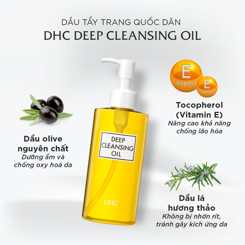 Dầu Tẩy Trang DHC Chiết Xuất Olive Làm Sạch Sâu Da Olive Deep Cleansing Oil  | Lala Cosmetics - Thiên đường mỹ phẩm