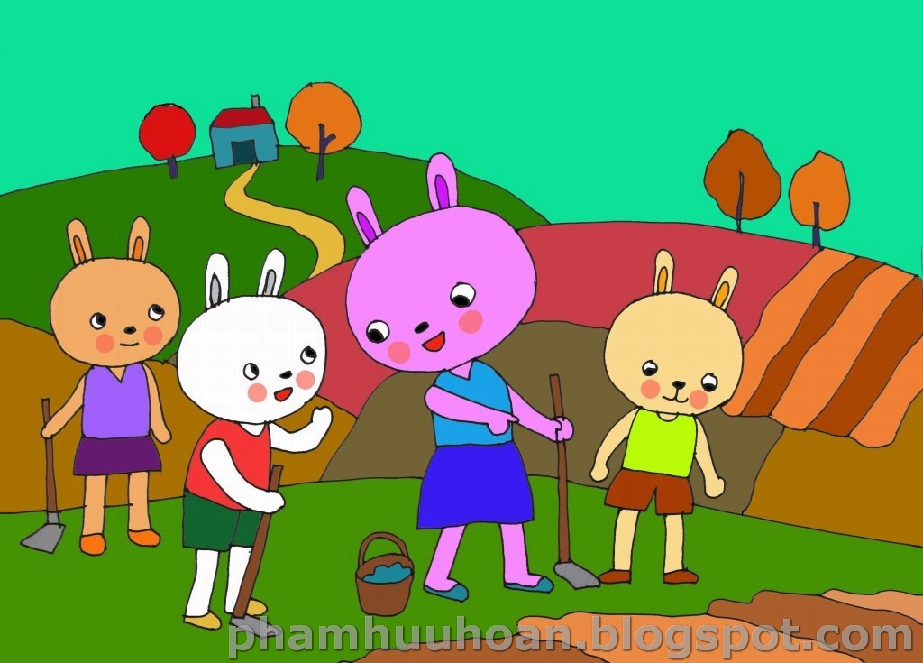 Truyện : CÂY RAU CỦA THỎ ÚT