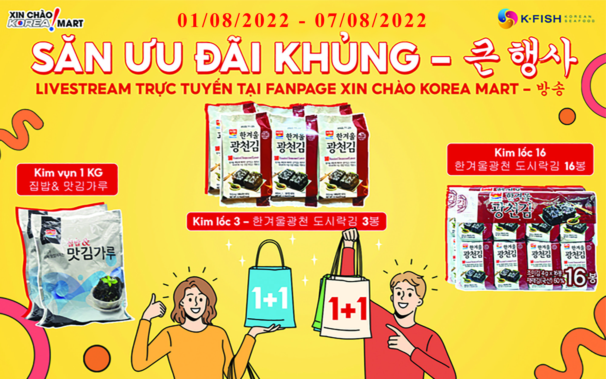 SỰ KIỆN LIVESTREAM 1/8/2022 - 7/8/2022