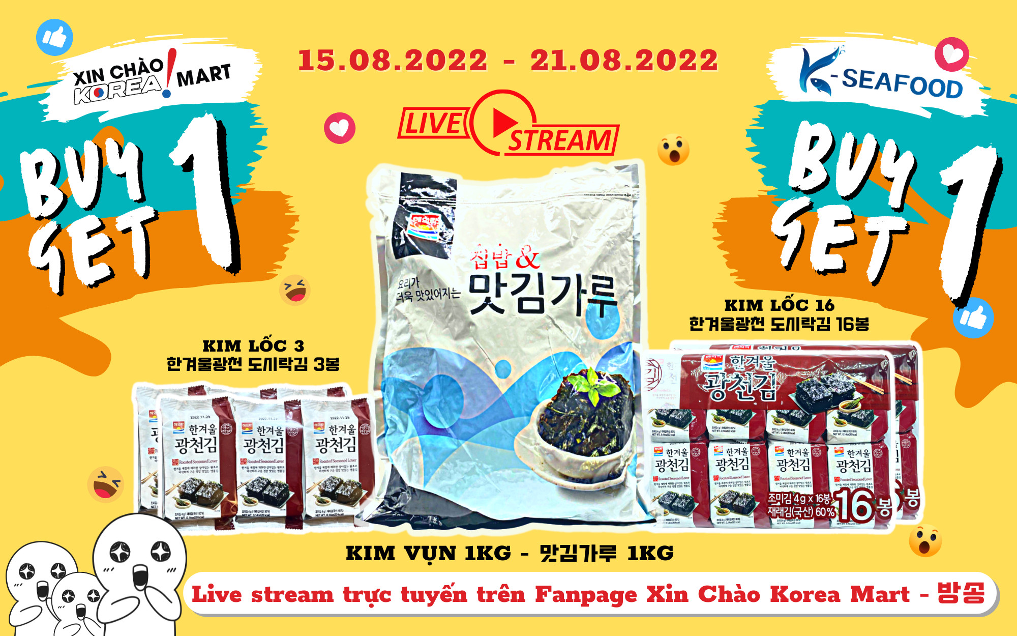 SỰ KIỆN LIVESTREAM 15/8/2022 - 21/8/2022