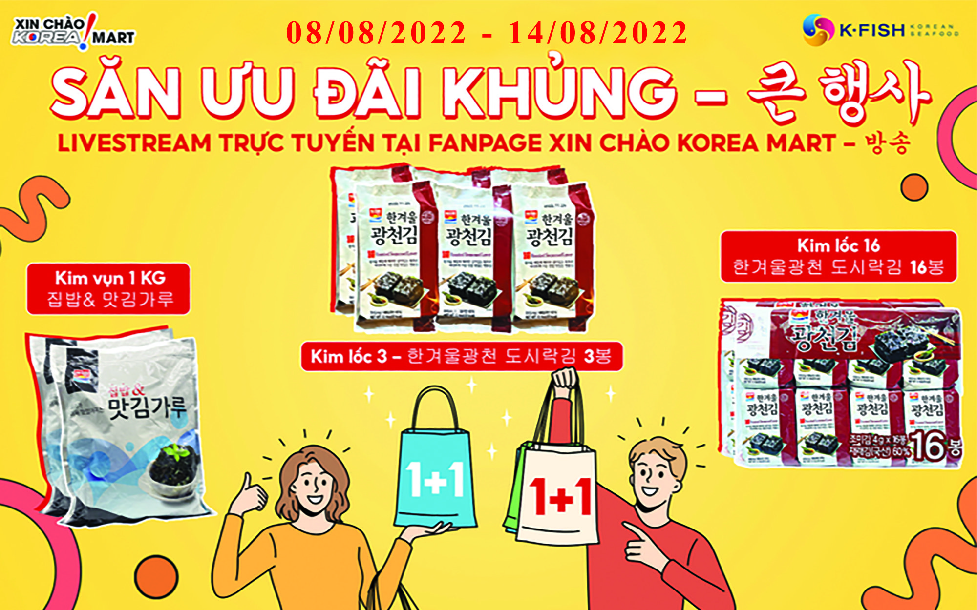 SỰ KIỆN LIVESTREAM 8/8/2022 - 14/8/2022