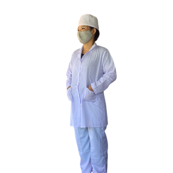 áo blu nữ non mỹ dài tay màu trắng 1