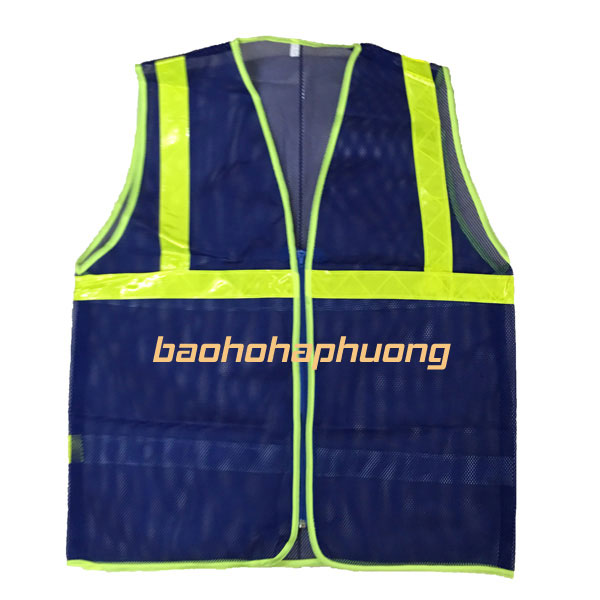 Áo lưới phản quang màu xanh công nhân