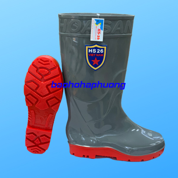 ủng bảo hộ hoa san nam 022 màu xám