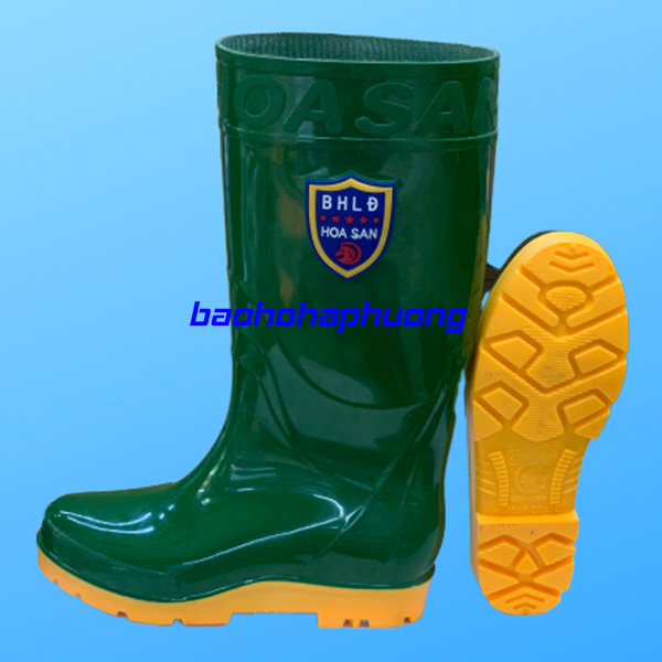 ủng bảo hộ hoa san nam 022 xanh bộ đội