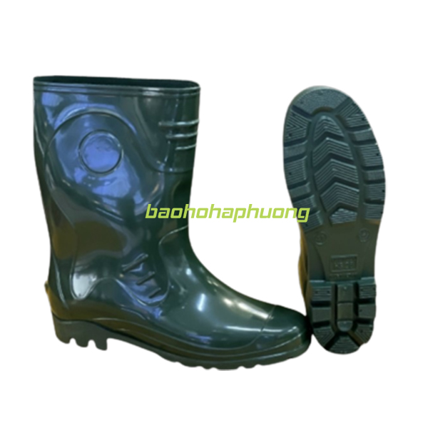 ủng cao su bảo hộ hoa san nam 026 màu rêu