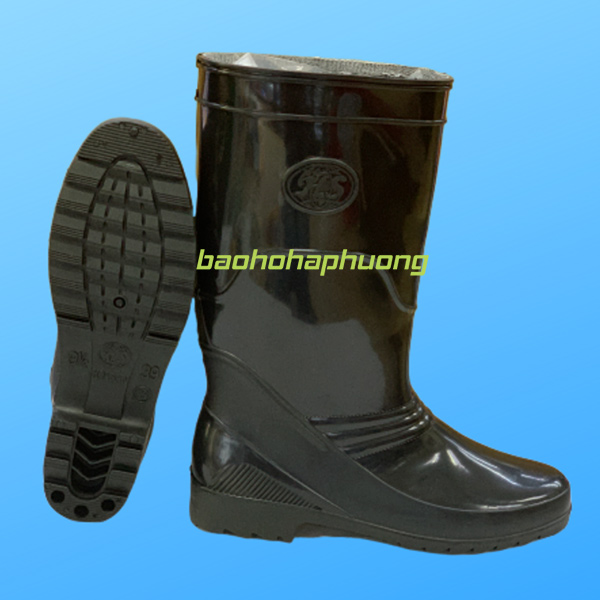 ủng cao su bảo hộ hoa san nữ 03 màu đen