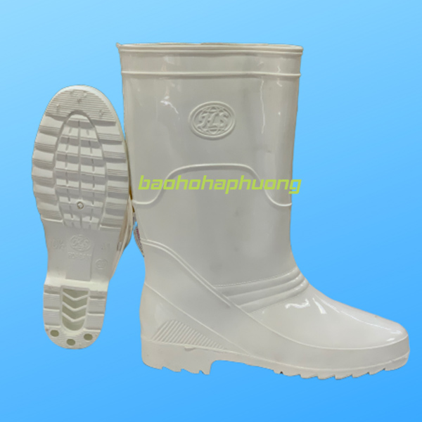 ủng cao su bảo hộ hoa san nữ 03 màu trắng