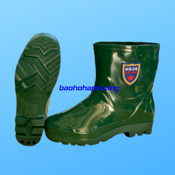 ủng cao su thấp cổ hoa san nam 013 quân nhu