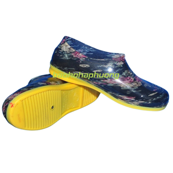 ủng cao su thấp cổ hoa san nữ 018 vân hoa 2