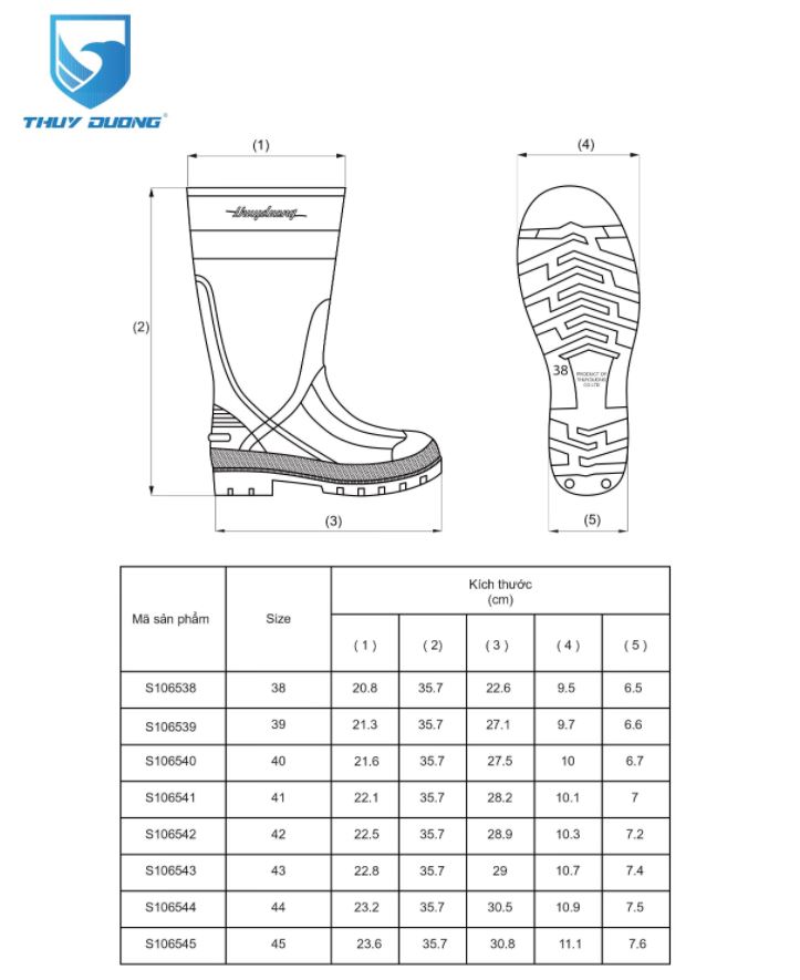 ủng thùy dương mũi thép 1