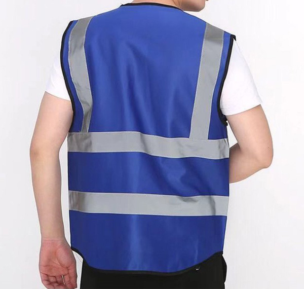 áo lưới phản quang có túi thẻ xanh công nhân 1