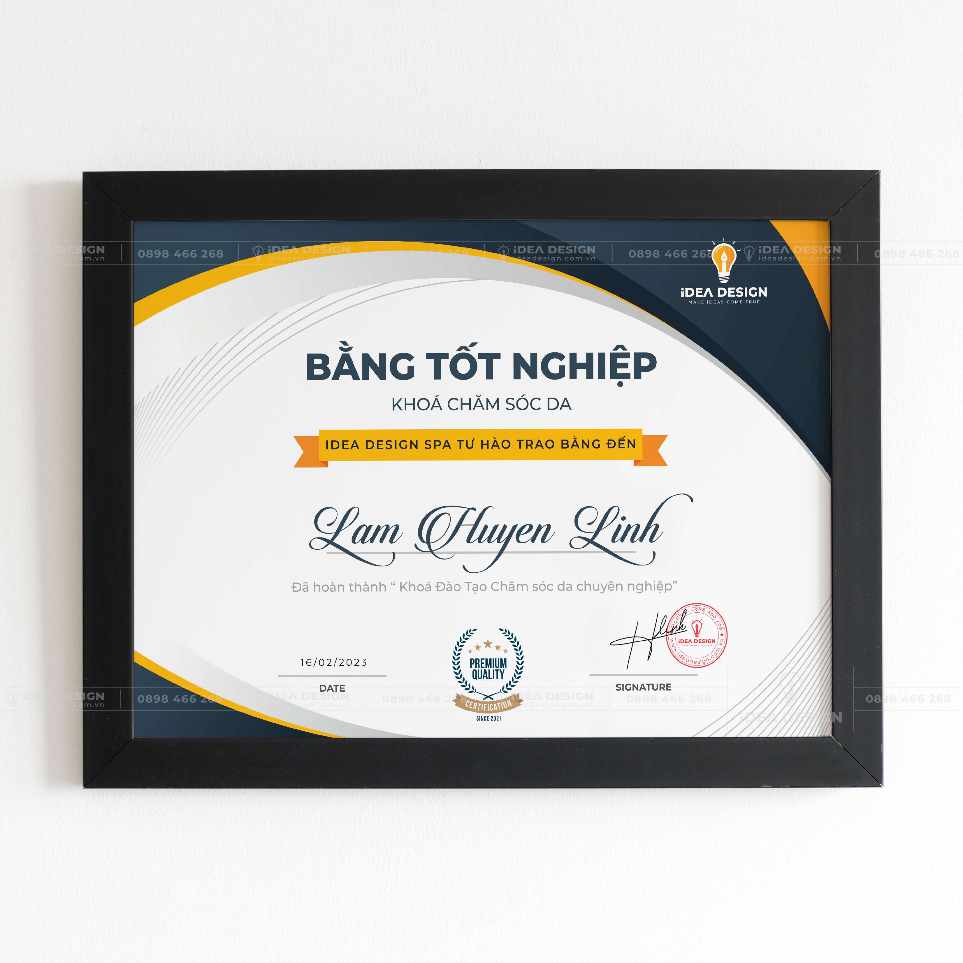 Bằng Chứng Nhận - Chứng Chỉ Tốt Nghiệp Spa, Thẩm Mỹ Viện 09