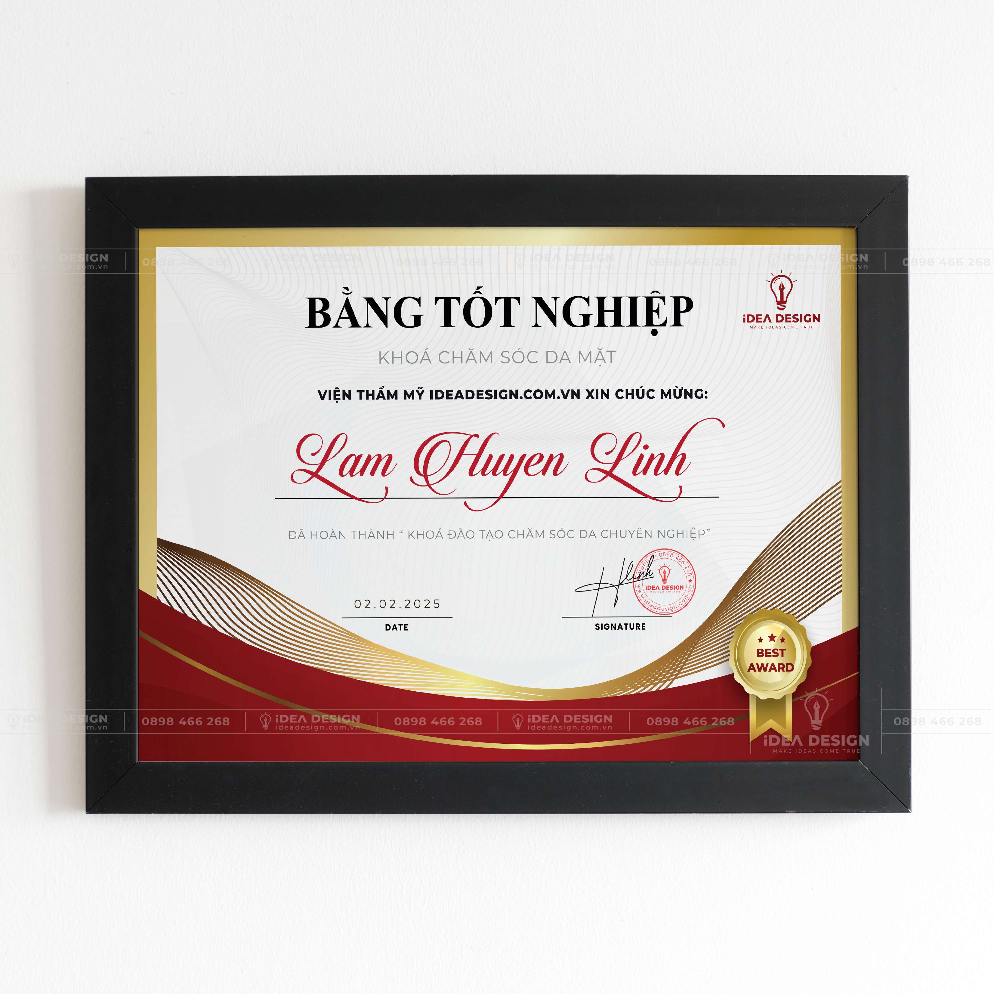 Bằng Chứng Nhận - Chứng Chỉ Tốt Nghiệp Spa, Thẩm Mỹ Viện 11