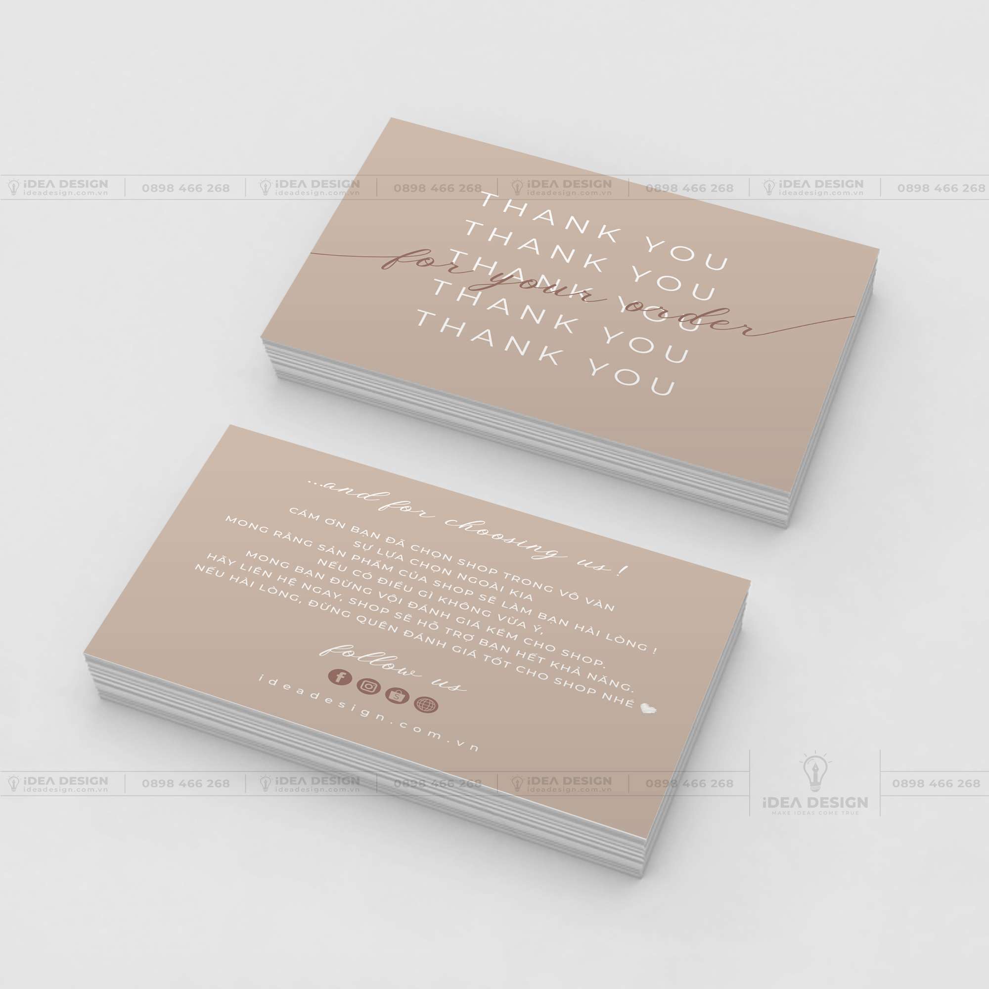 Card Thank You - Card Cám Ơn 01