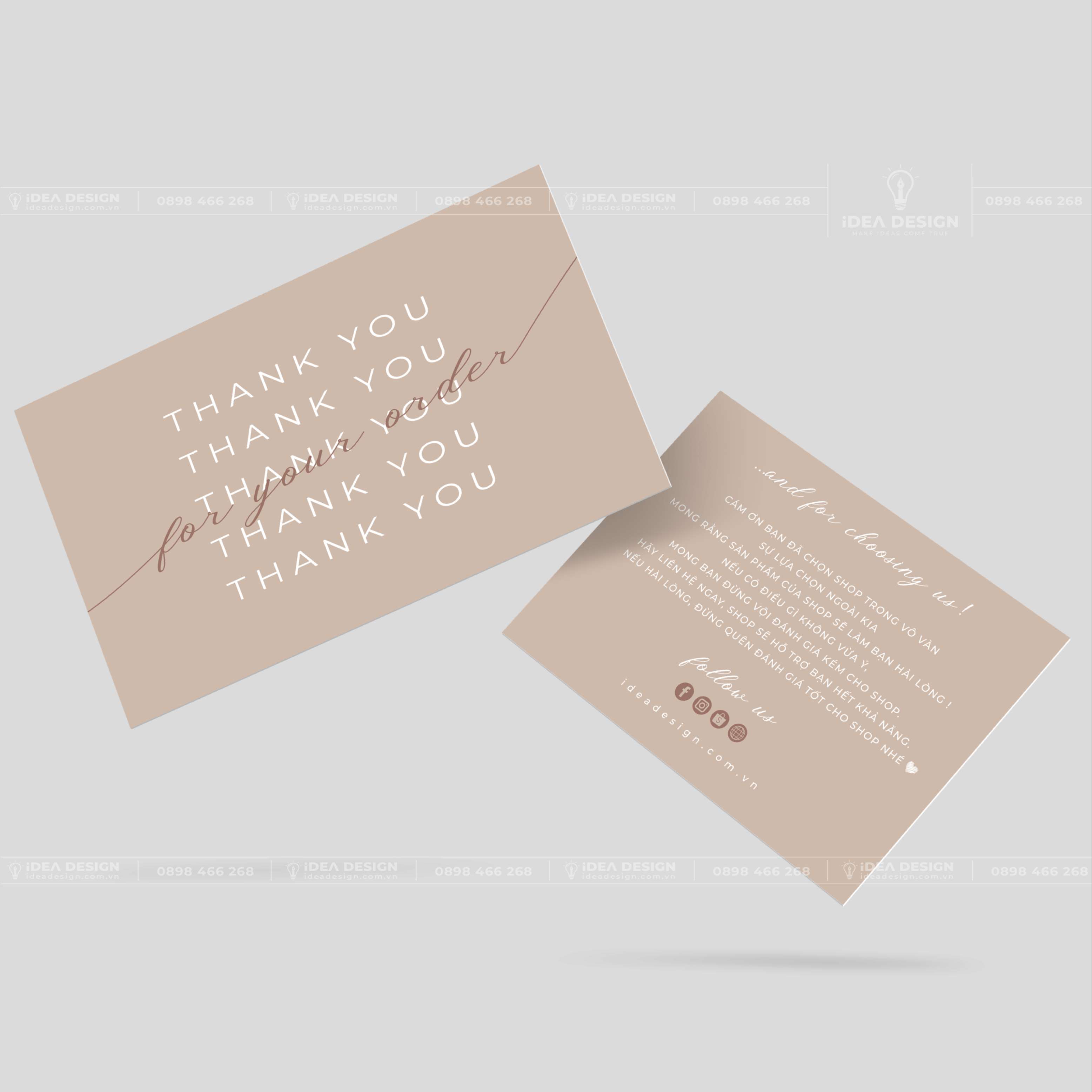 Card Thank You - Card Cám Ơn 01