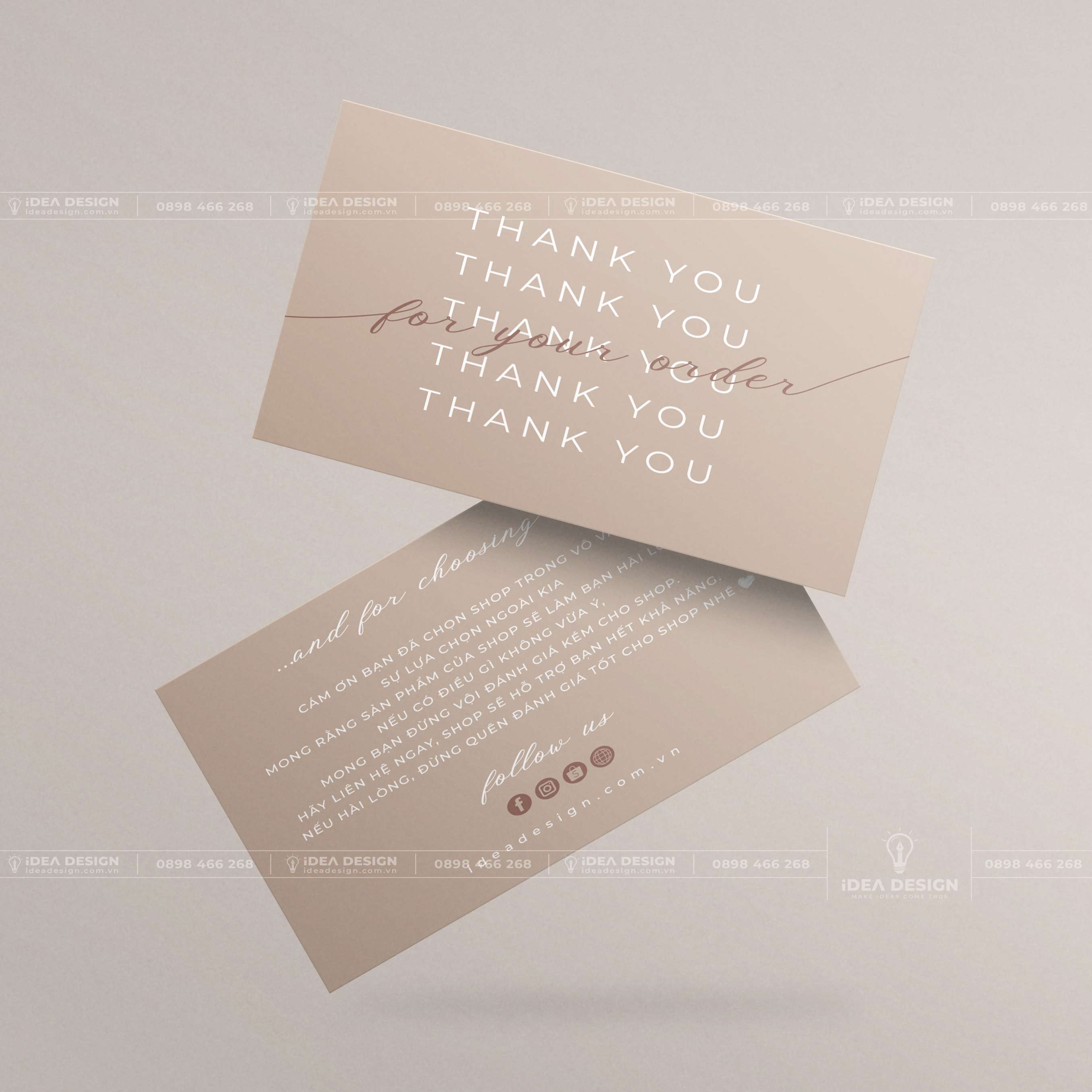 Card Thank You - Card Cám Ơn 01