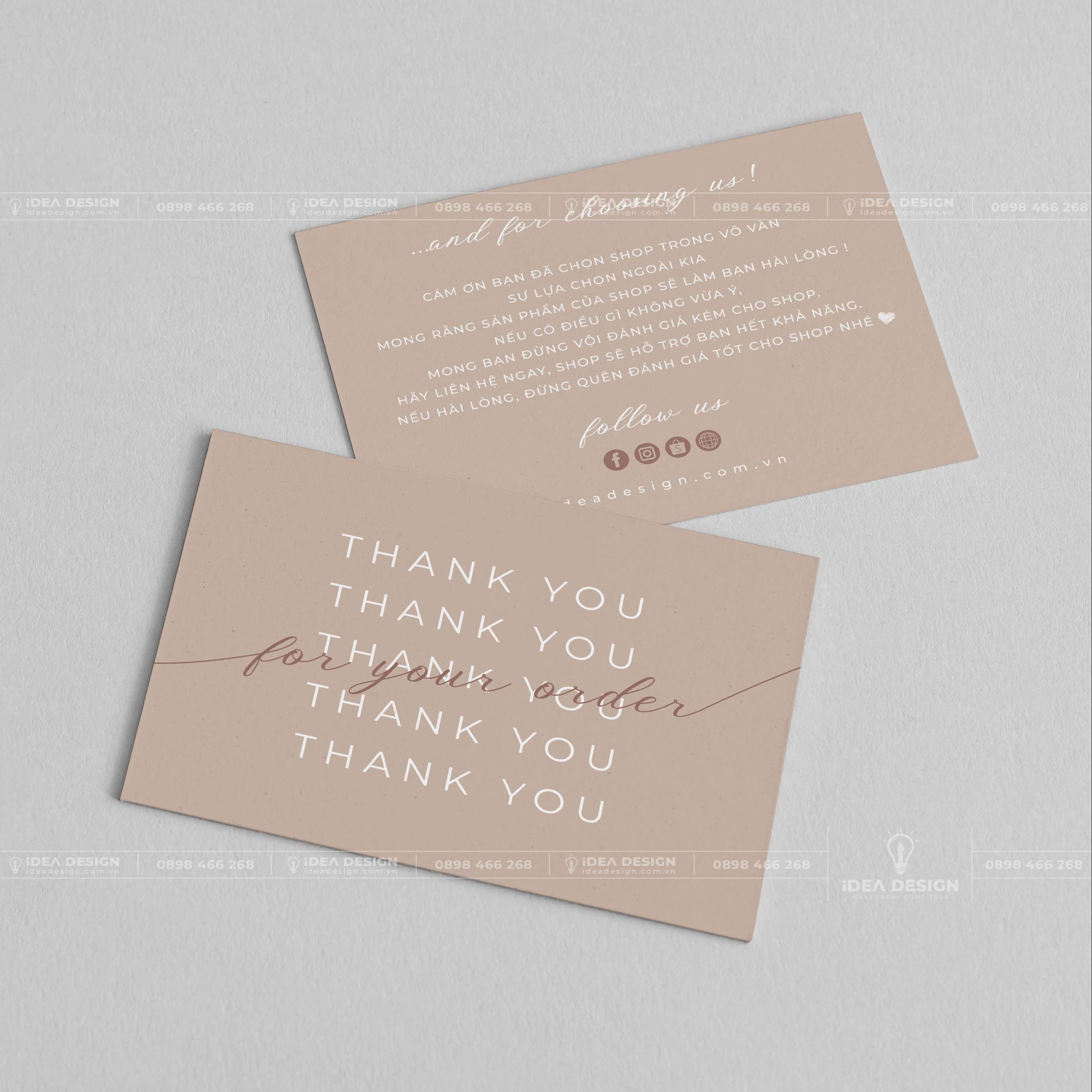 Card Thank You - Card Cám Ơn 01