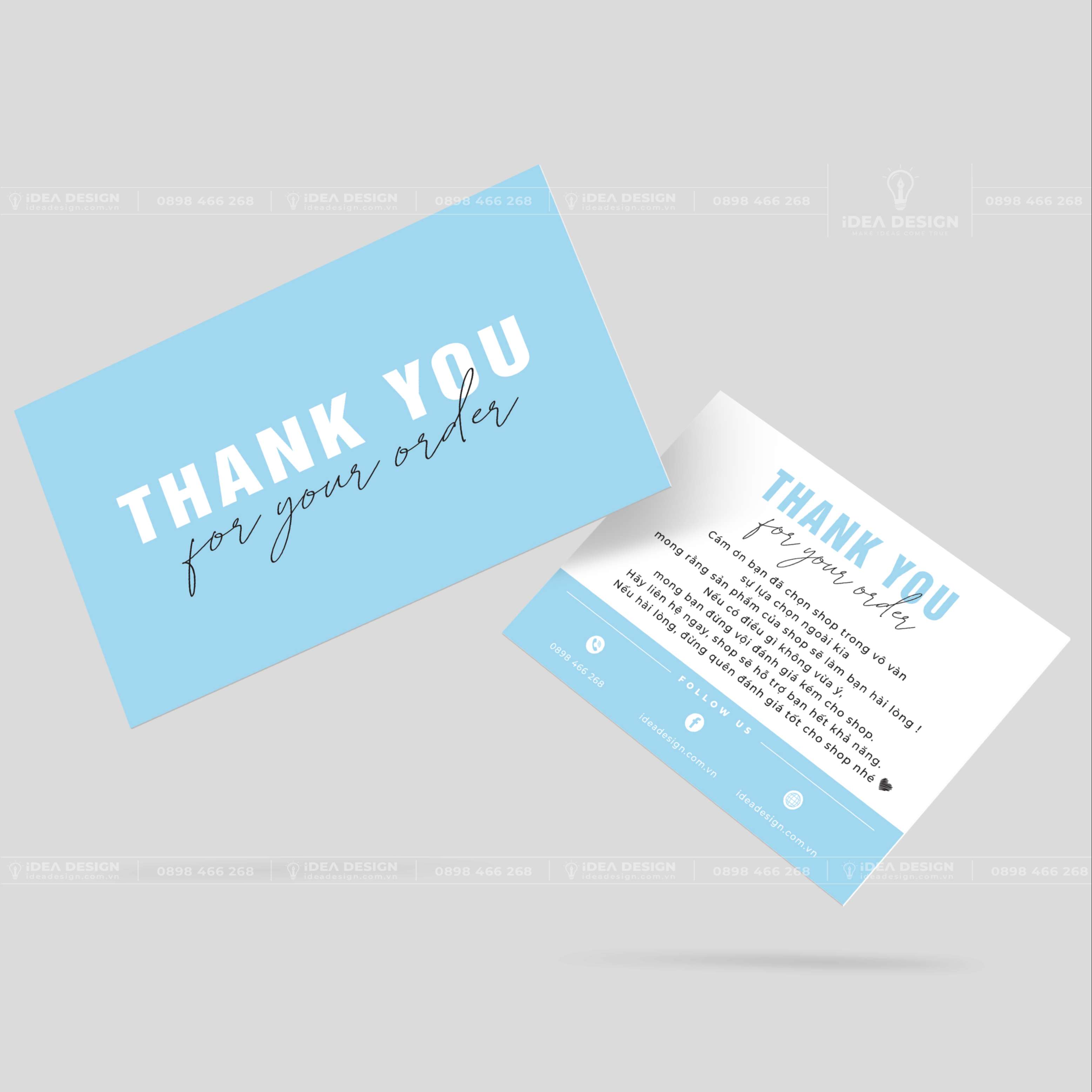 Card Thank You - Card Cám Ơn 02