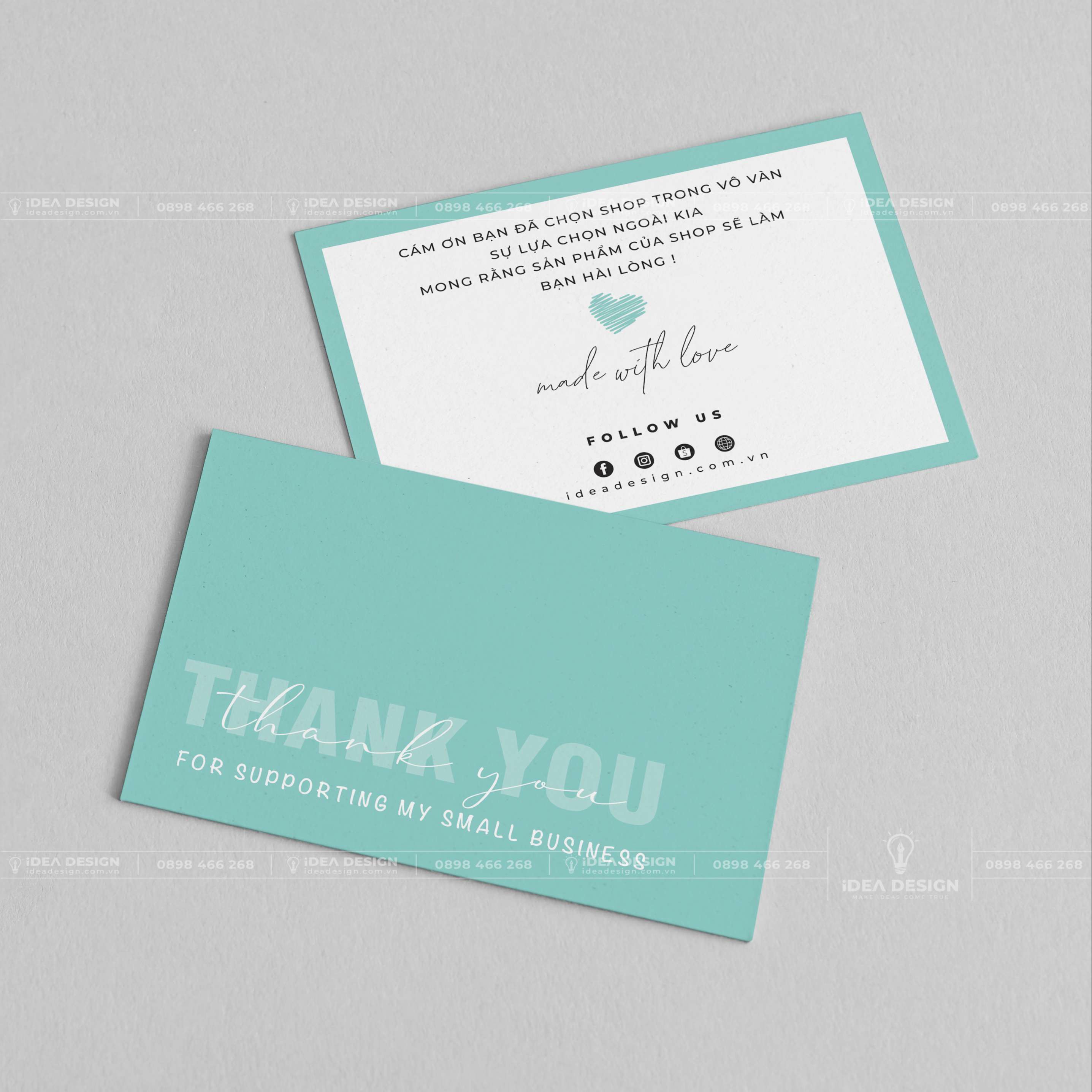 Card Thank You - Card Cám Ơn 03