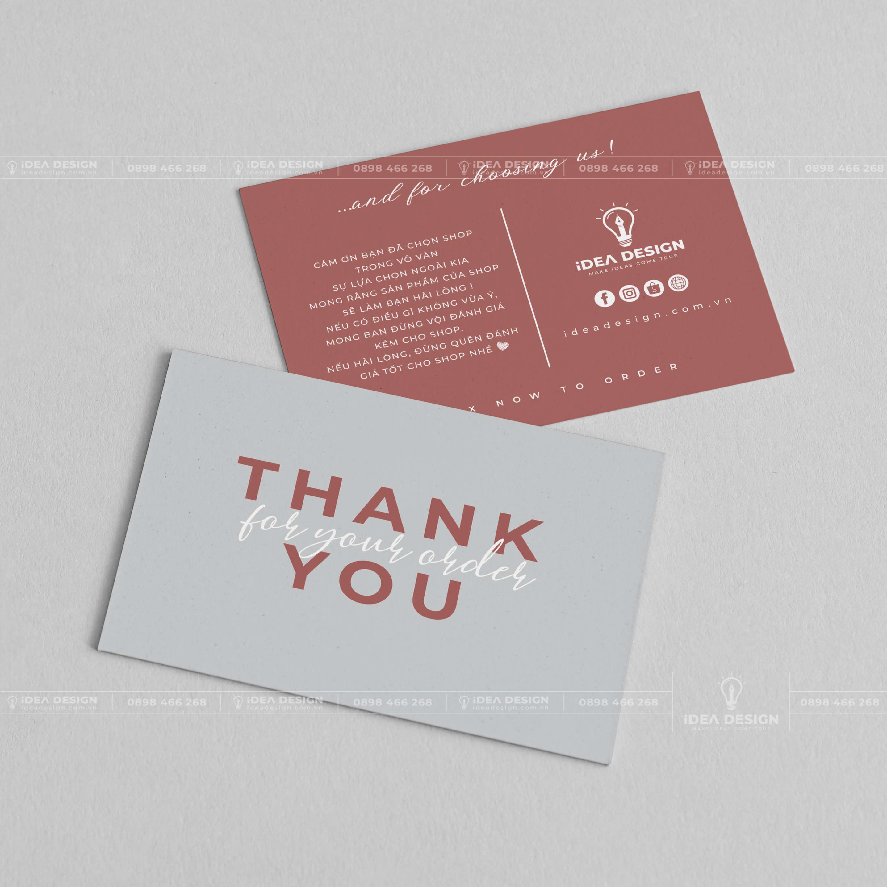 Card Thank You - Card Cám Ơn 04