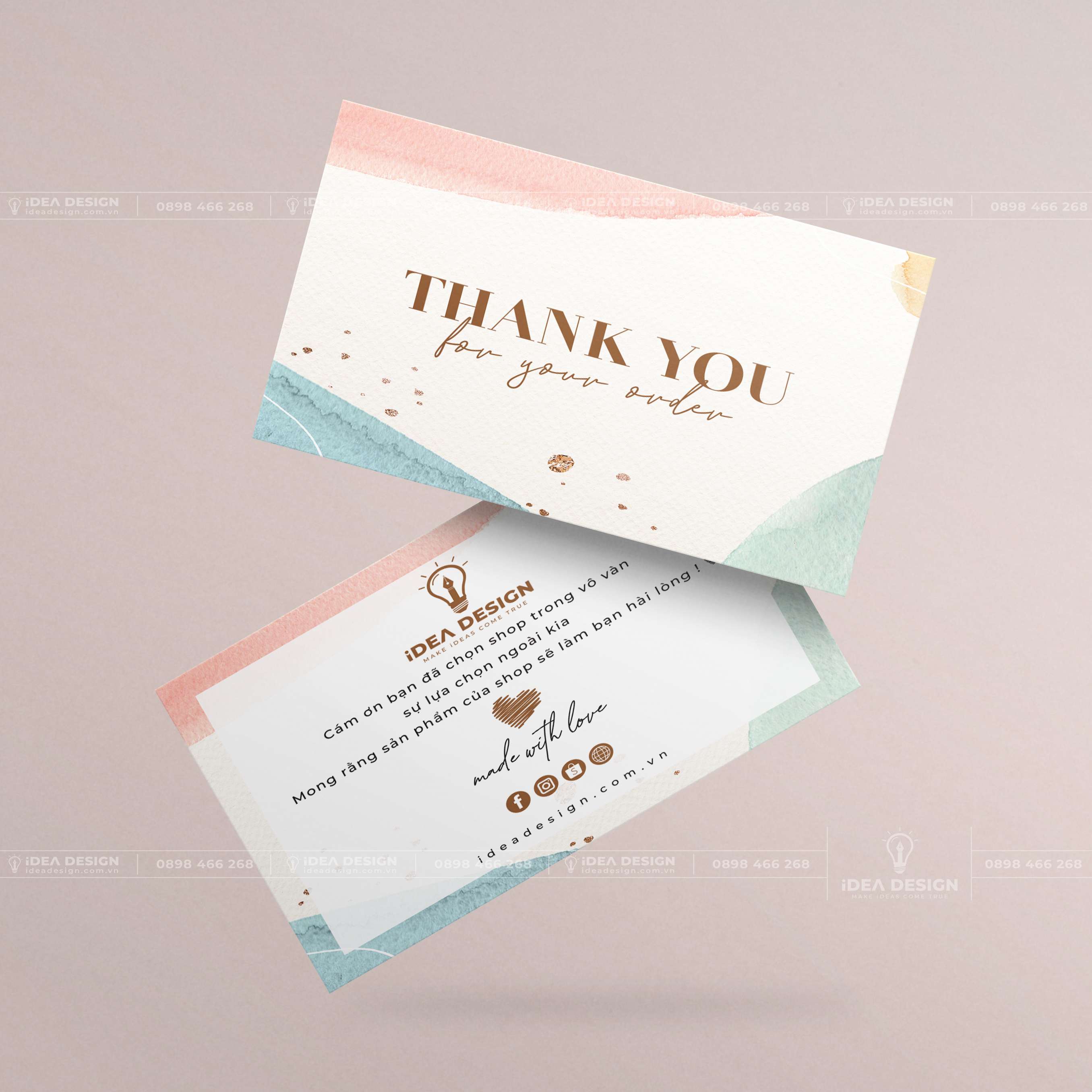 Card Thank You - Card Cám Ơn 06