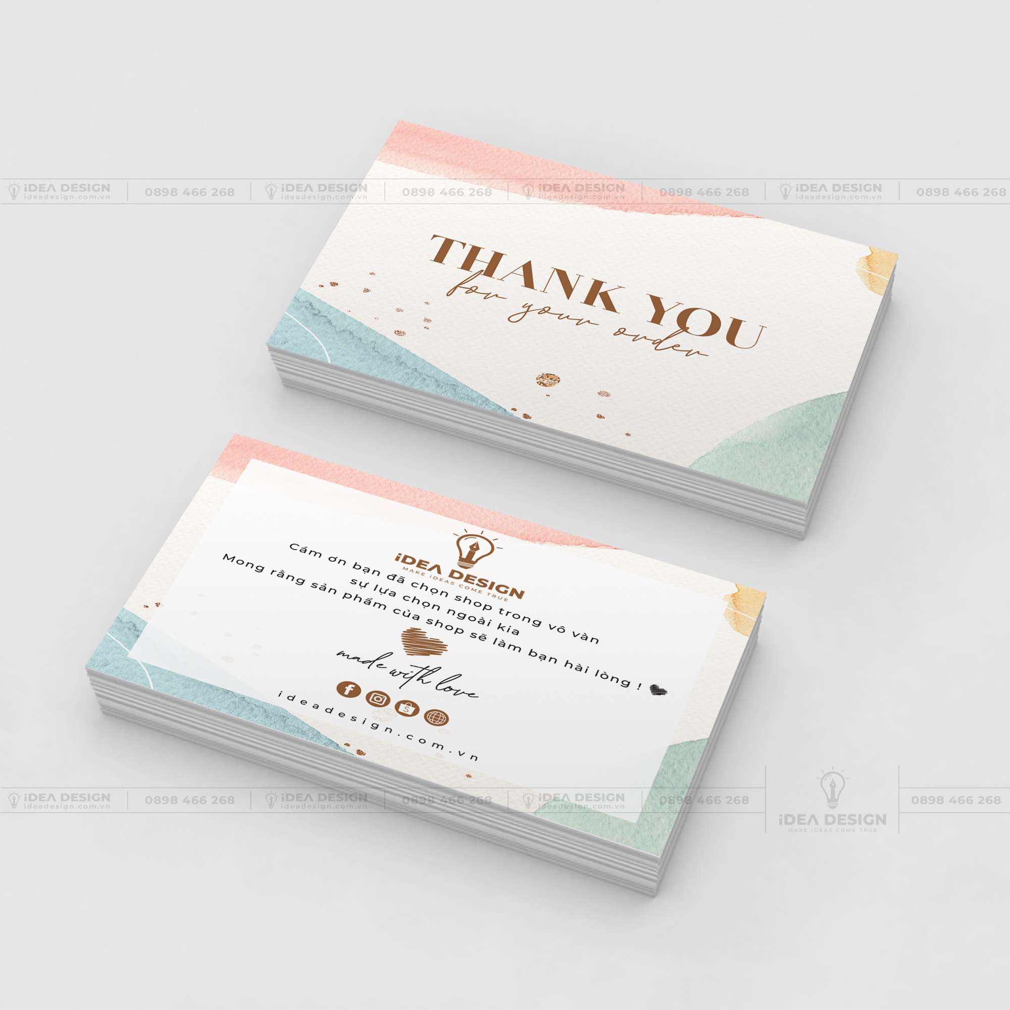 Card Thank You - Card Cám Ơn 06