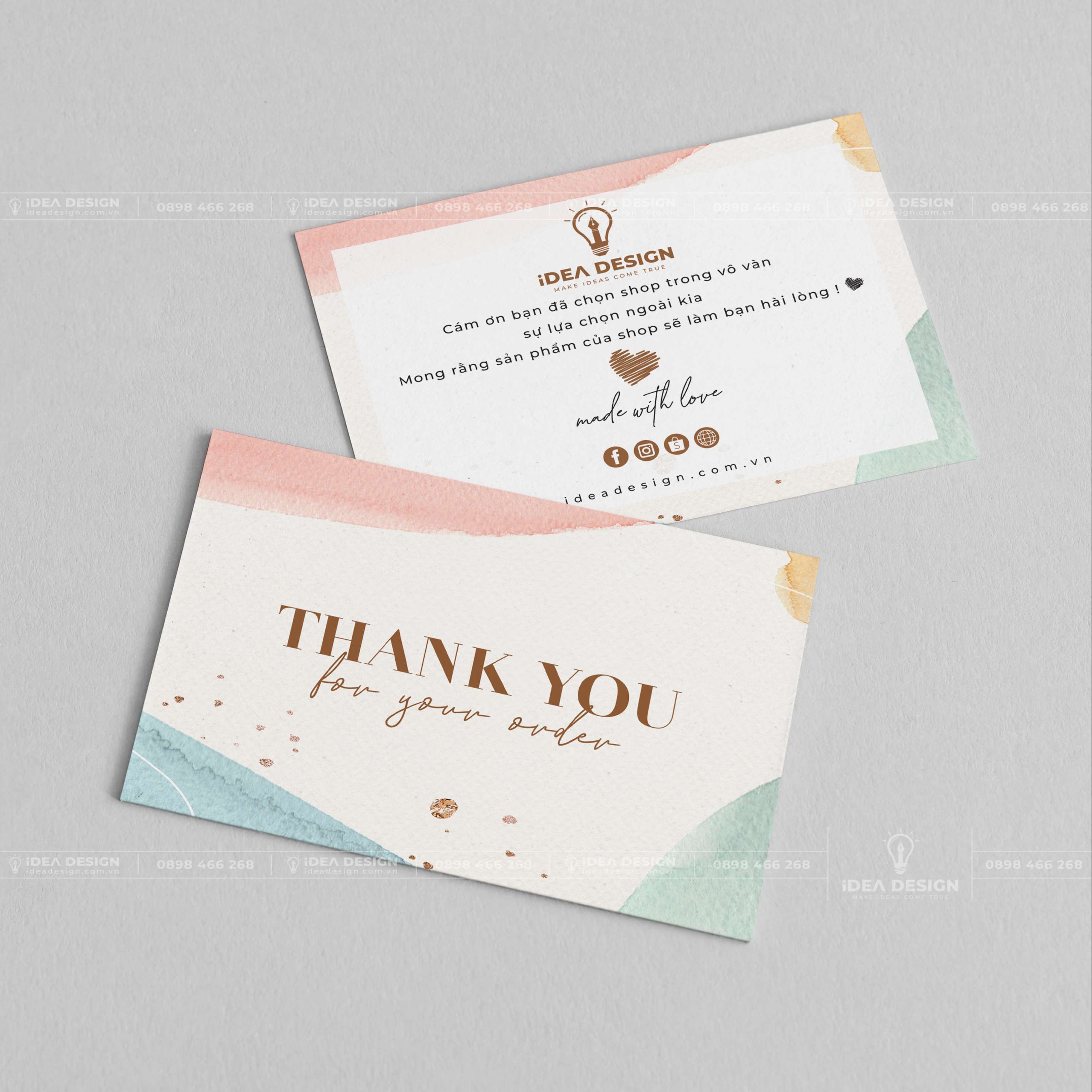 Card Thank You - Card Cám Ơn 06