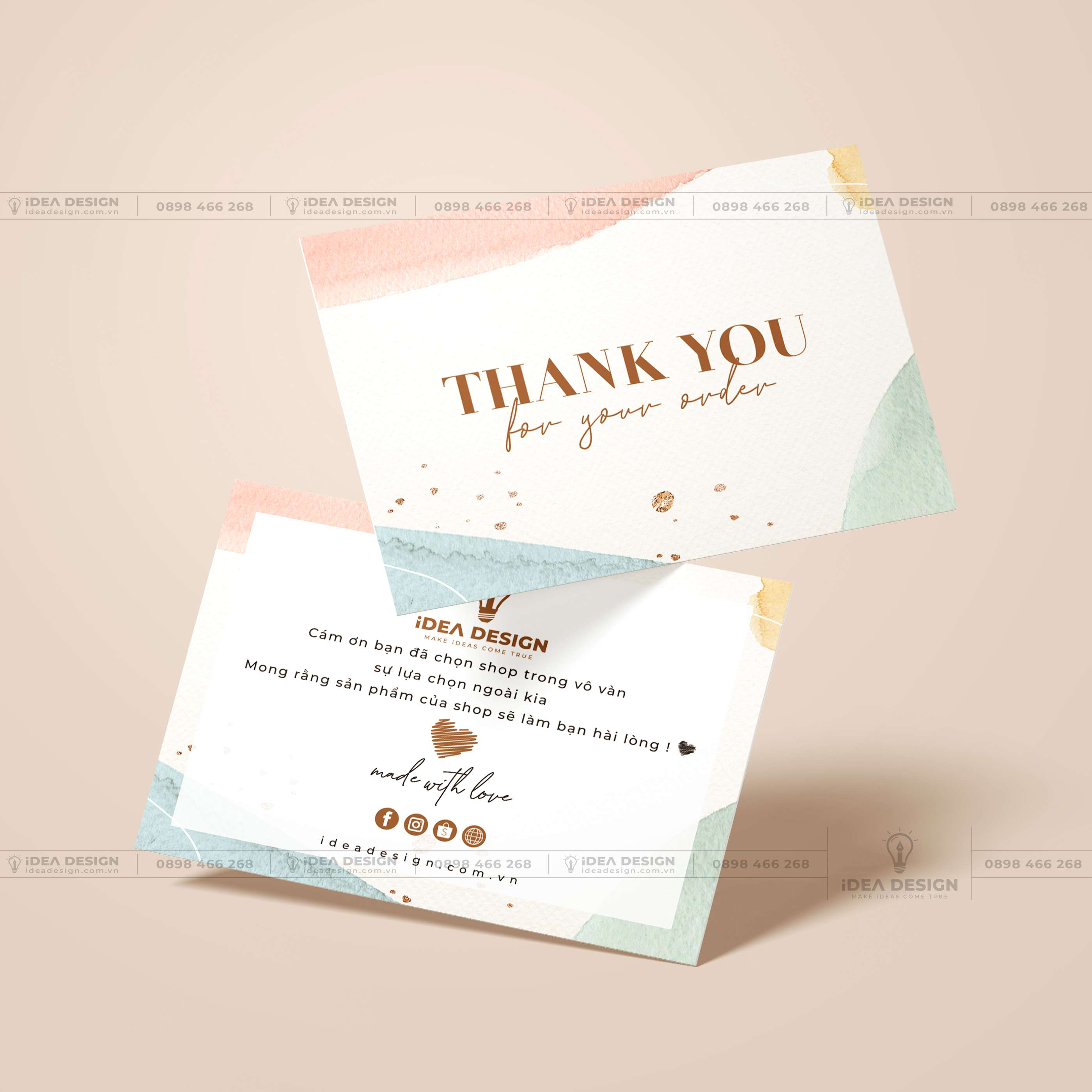 Card Thank You - Card Cám Ơn 06