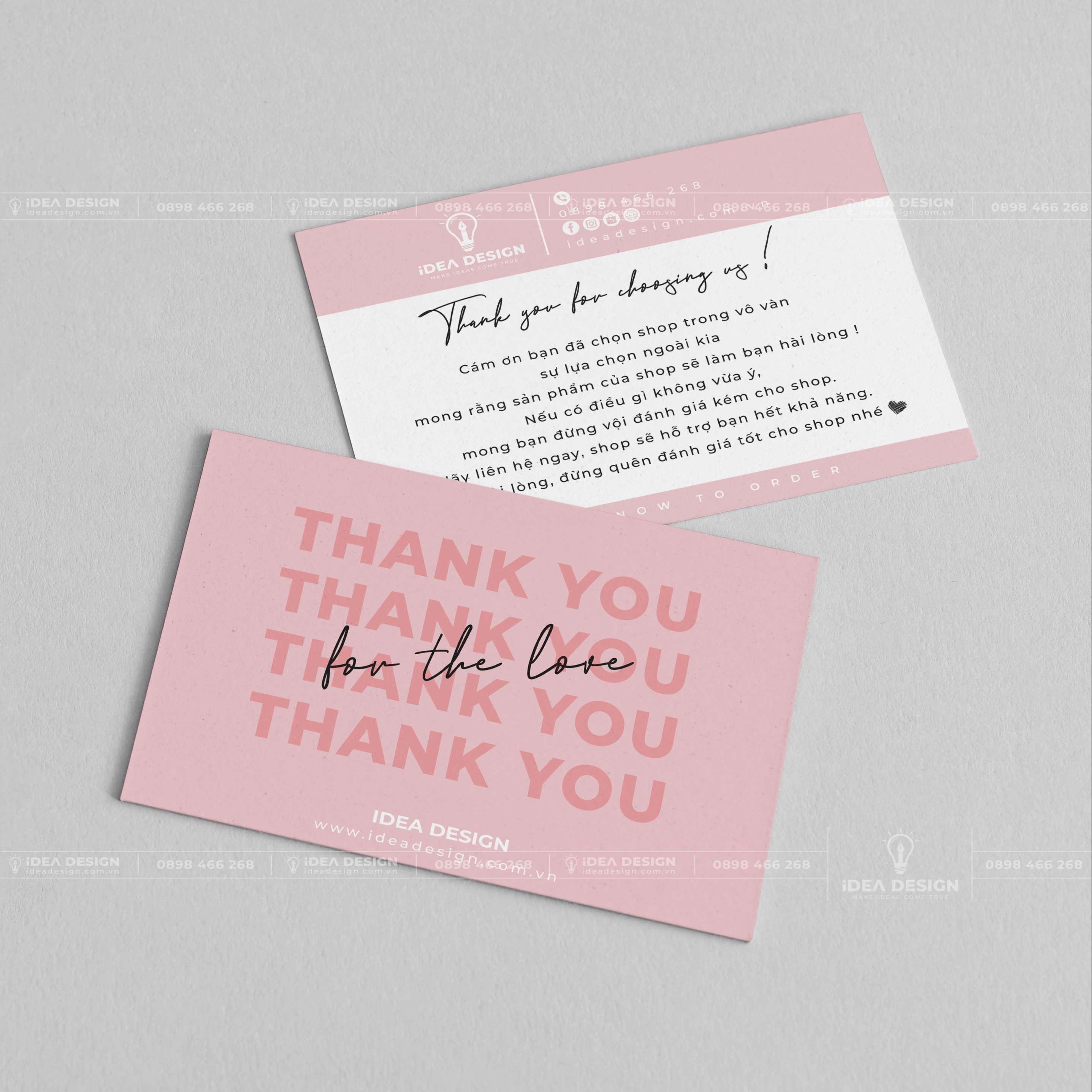 Card Thank You - Card Cám Ơn 07