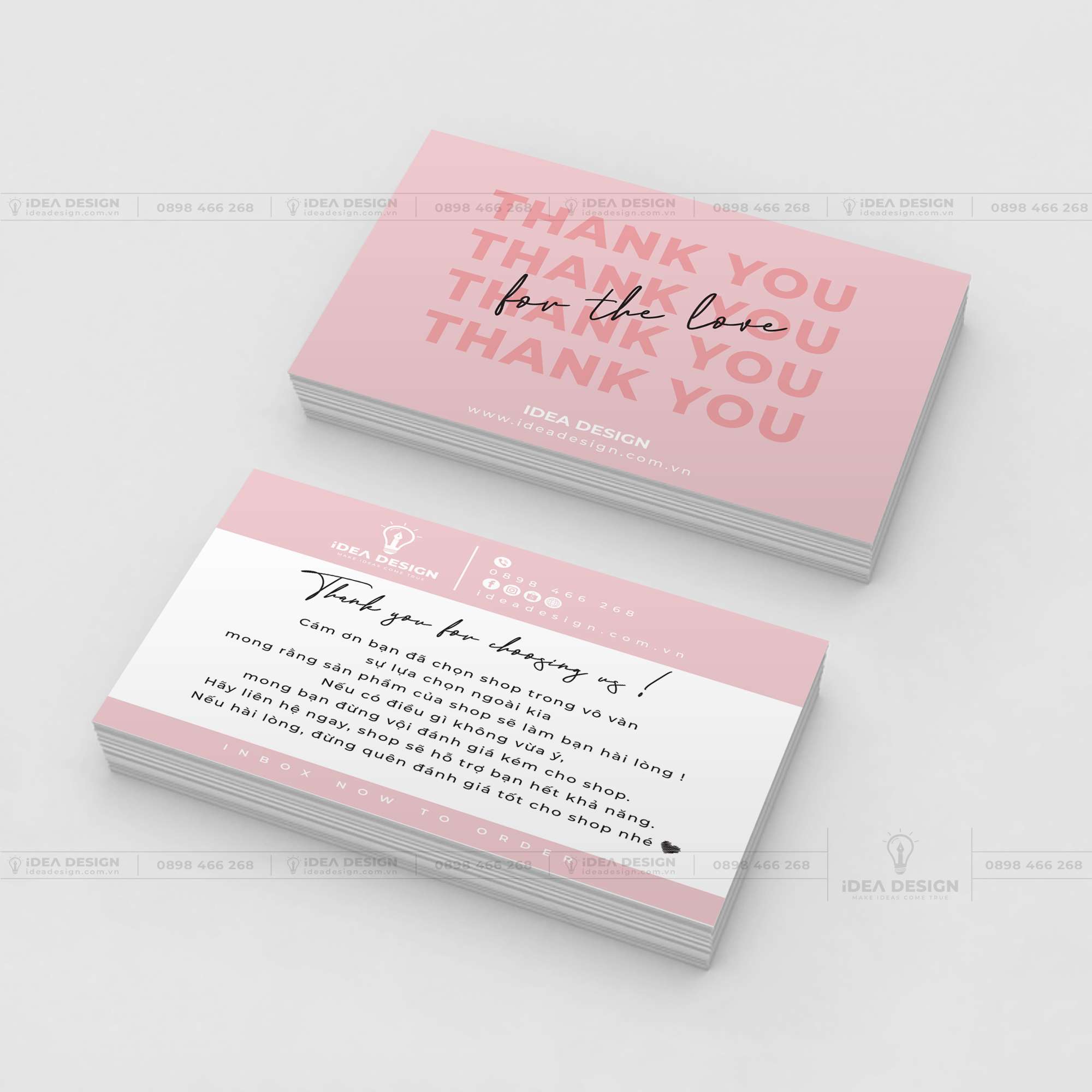 Card Thank You - Card Cám Ơn 07