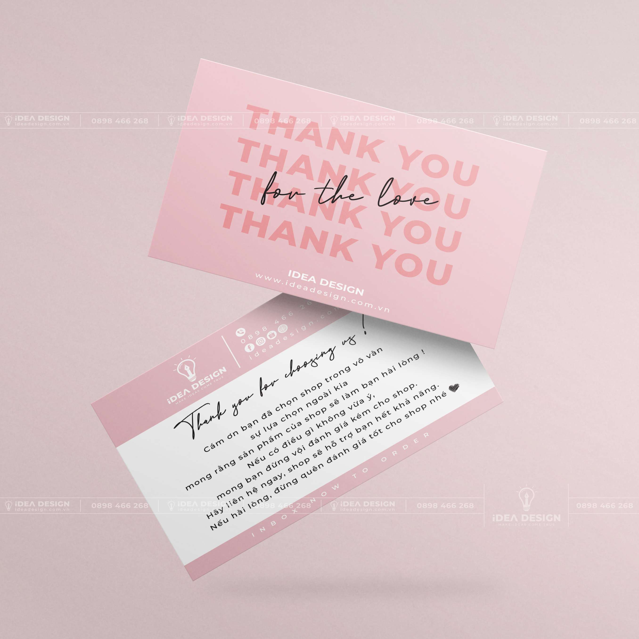 Card Thank You - Card Cám Ơn 07