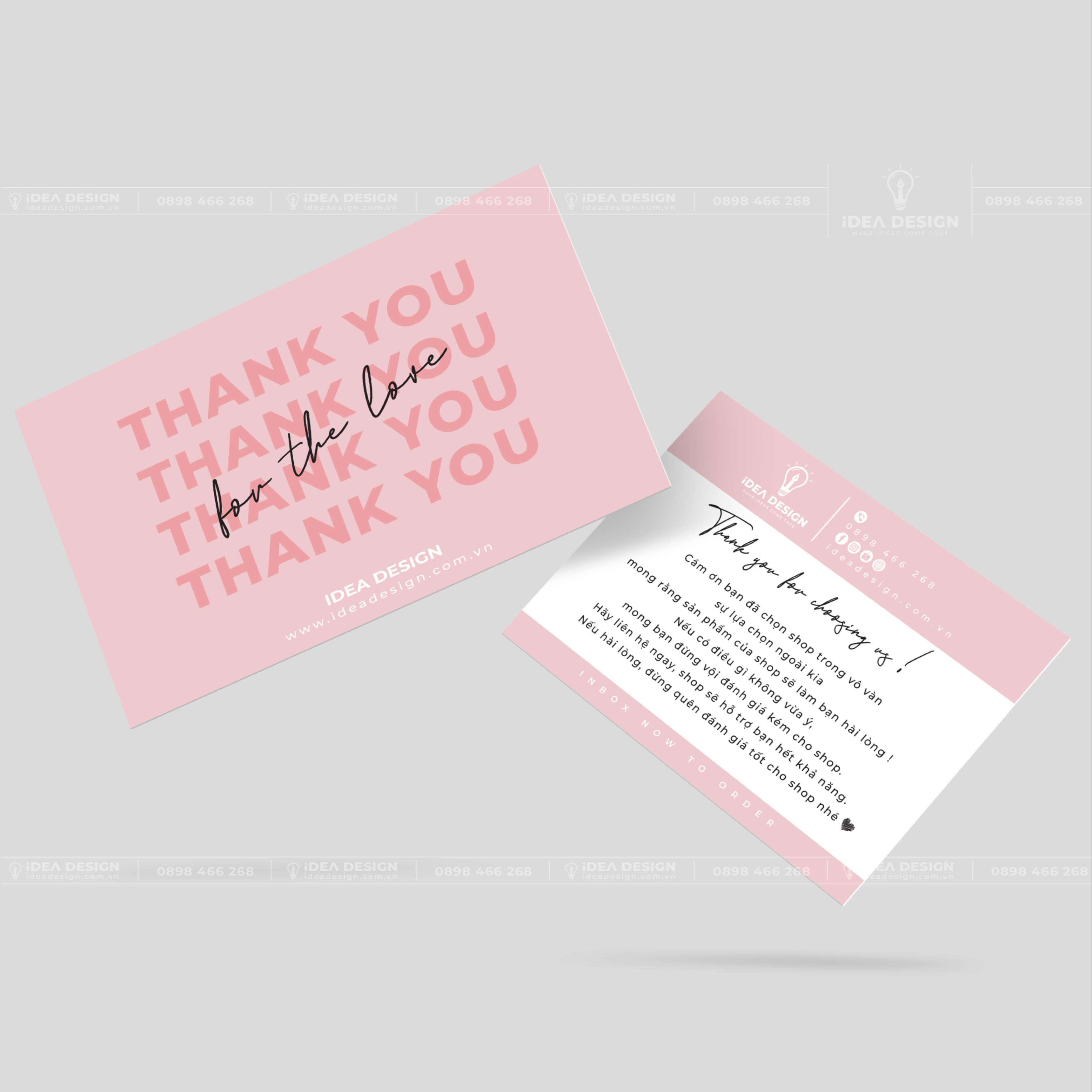 Card Thank You - Card Cám Ơn 07