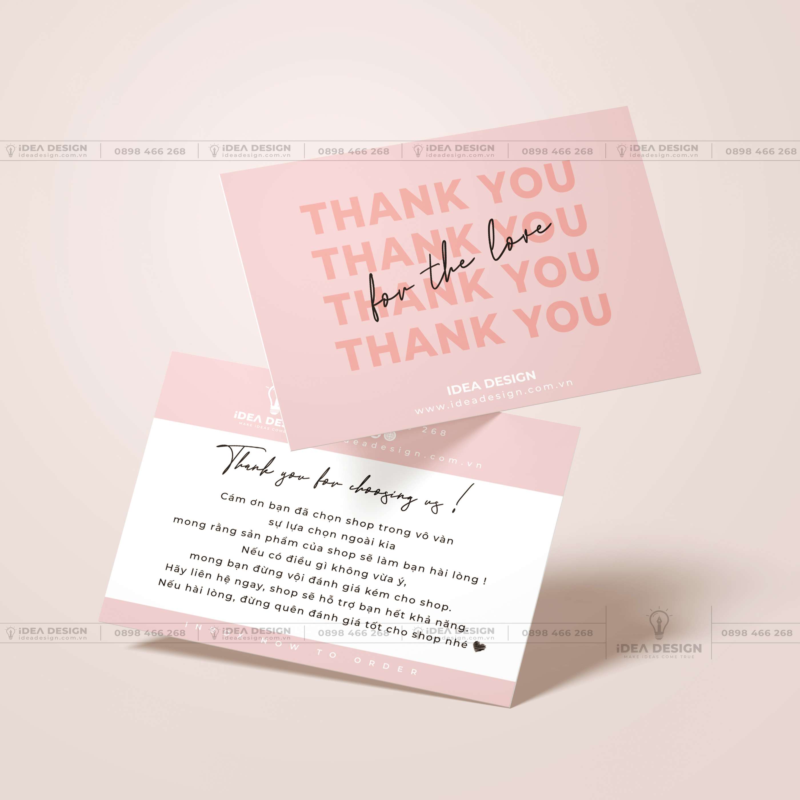 Card Thank You - Card Cám Ơn 07