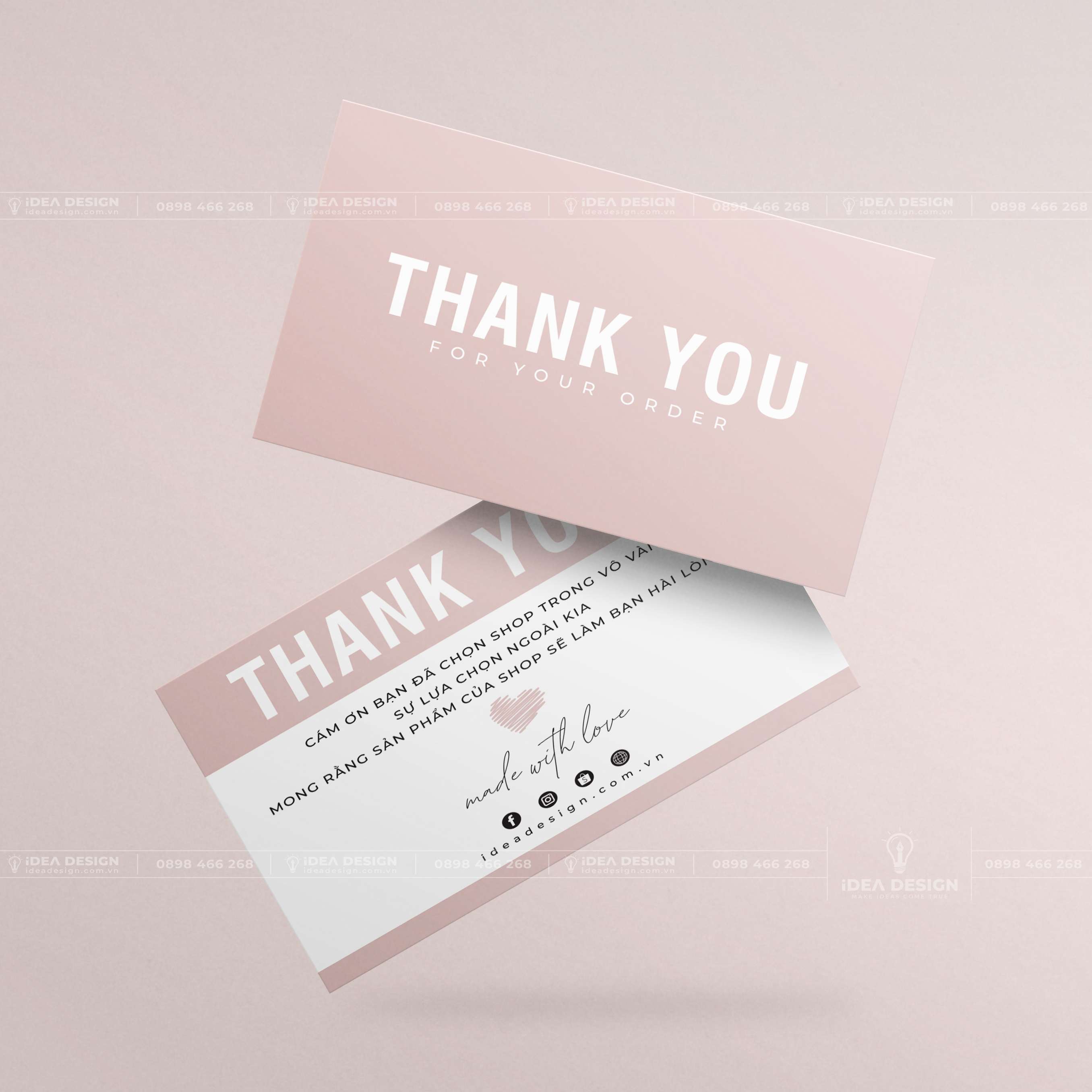 Card Thank You - Card Cám Ơn 08