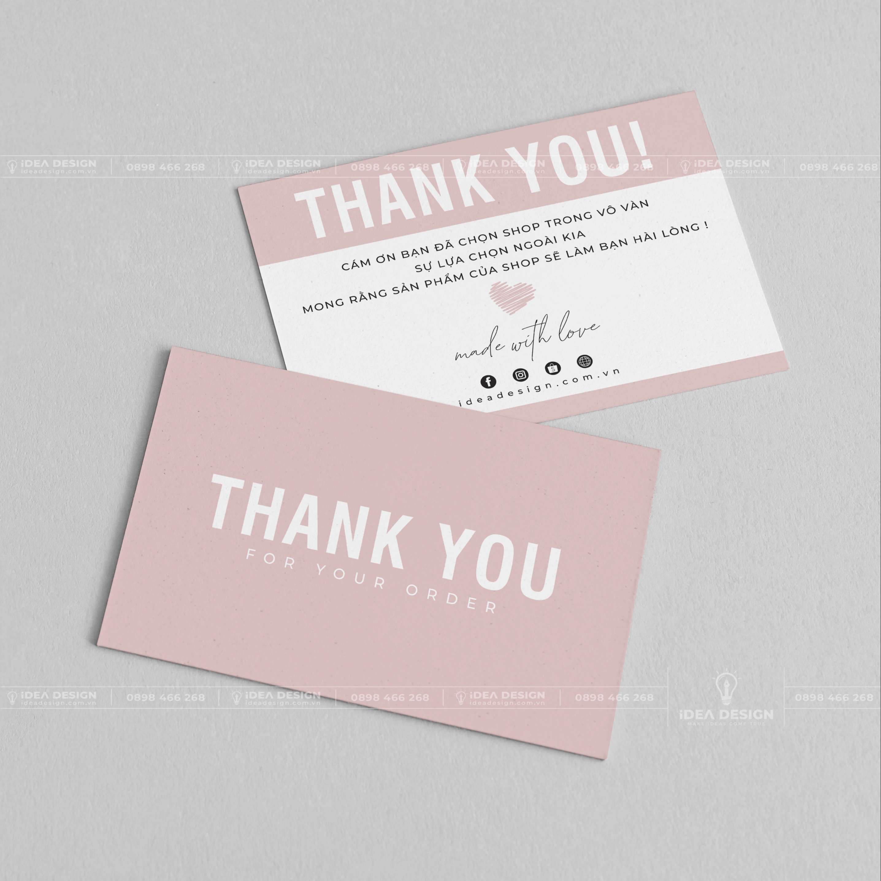 Card Thank You - Card Cám Ơn 08