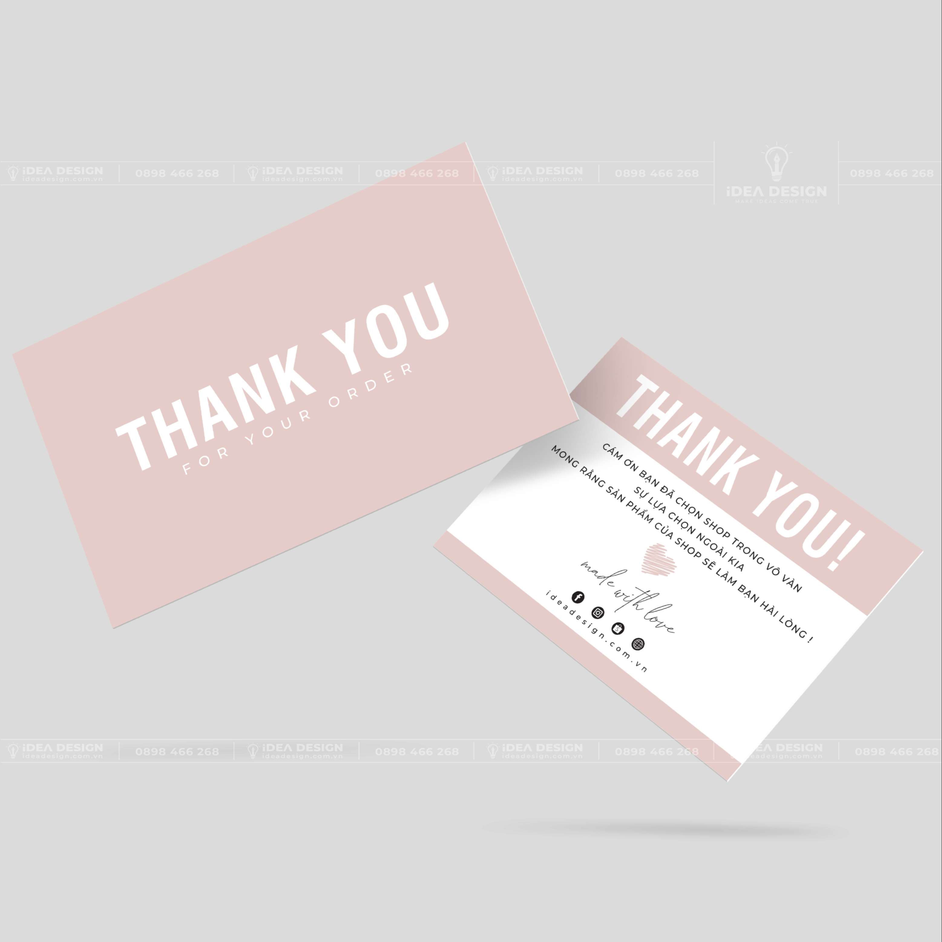 Card Thank You - Card Cám Ơn 08