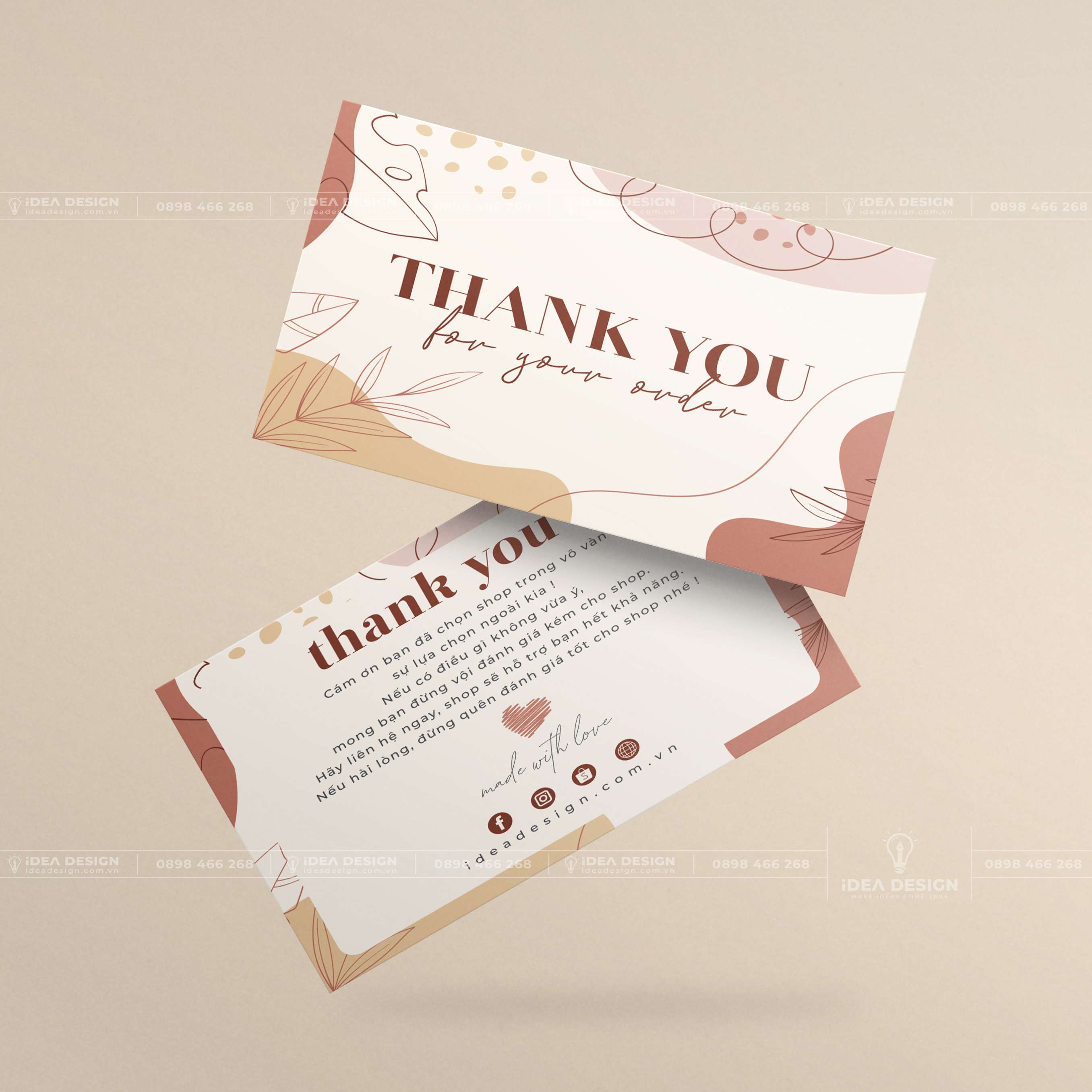 Card Thank You - Card Cám Ơn 09