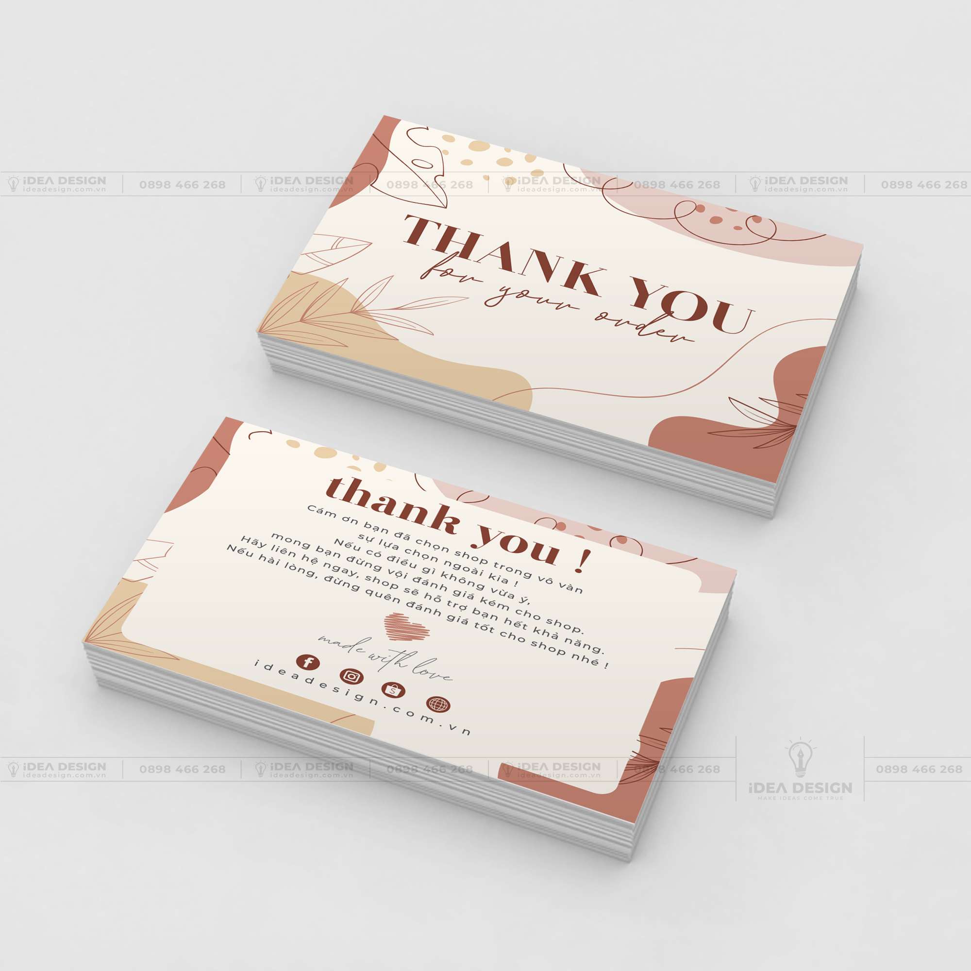 Card Thank You - Card Cám Ơn 09