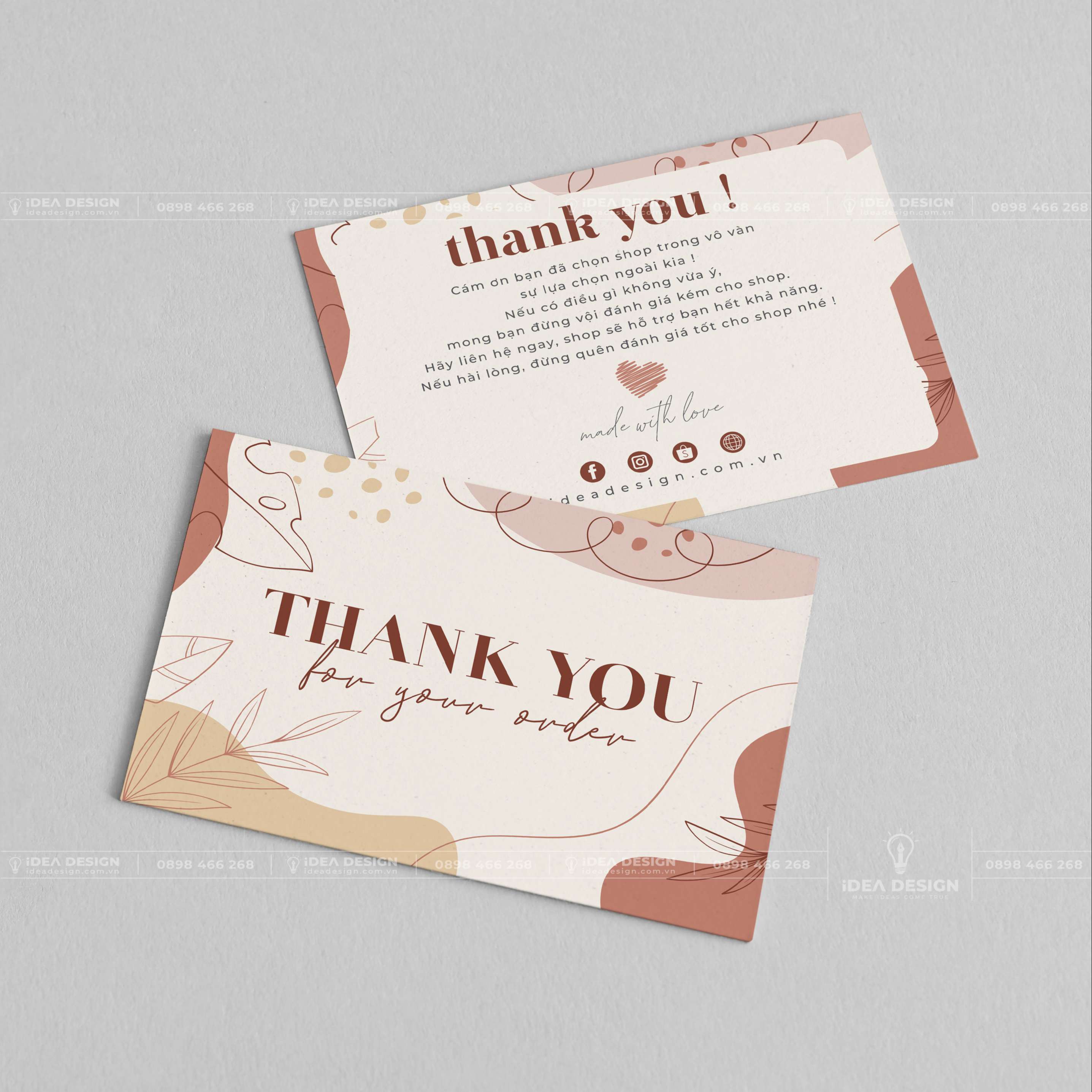 Card Thank You - Card Cám Ơn 09