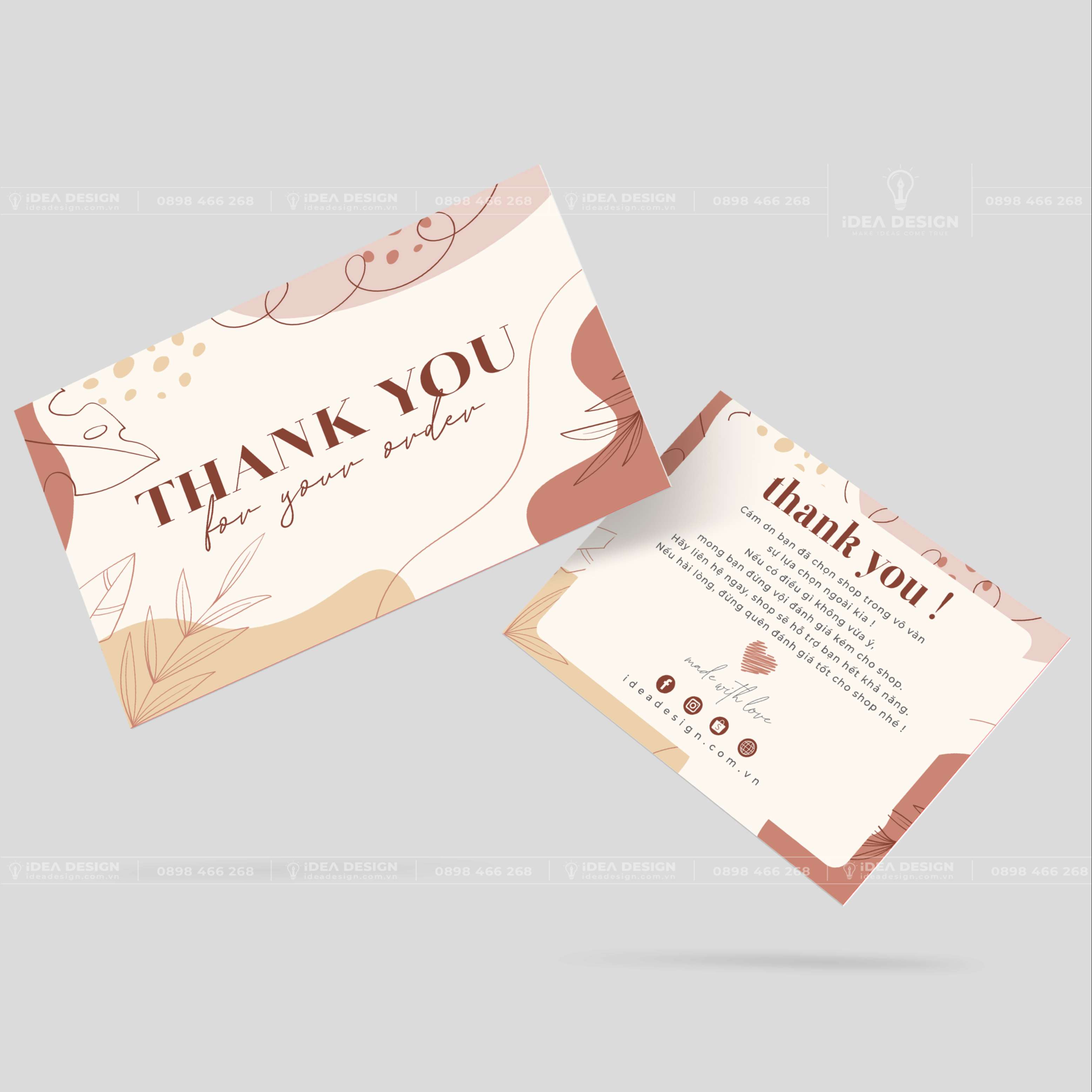 Card Thank You - Card Cám Ơn 09