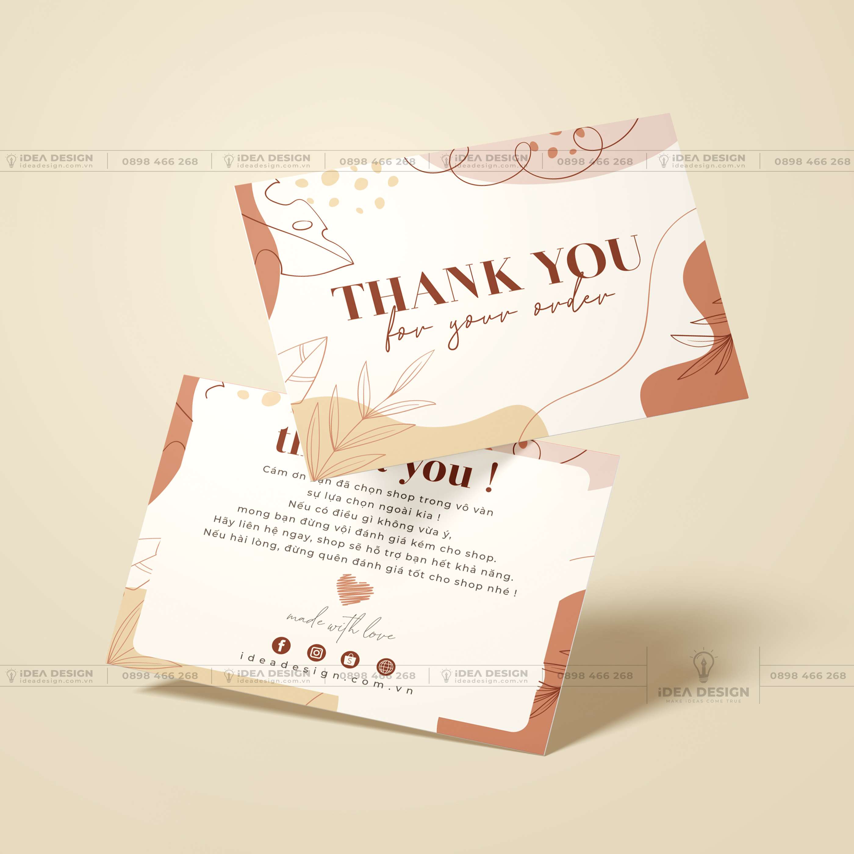 Card Thank You - Card Cám Ơn 09