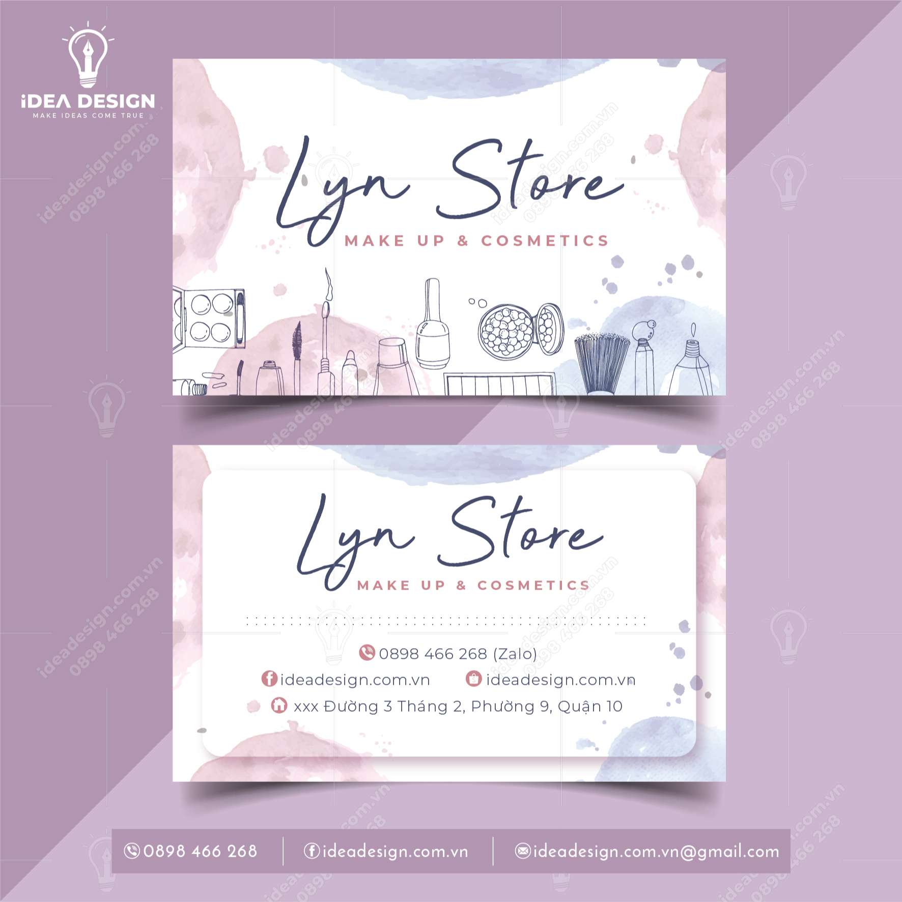 Card Visit Mỹ Phẩm - Make Up 03