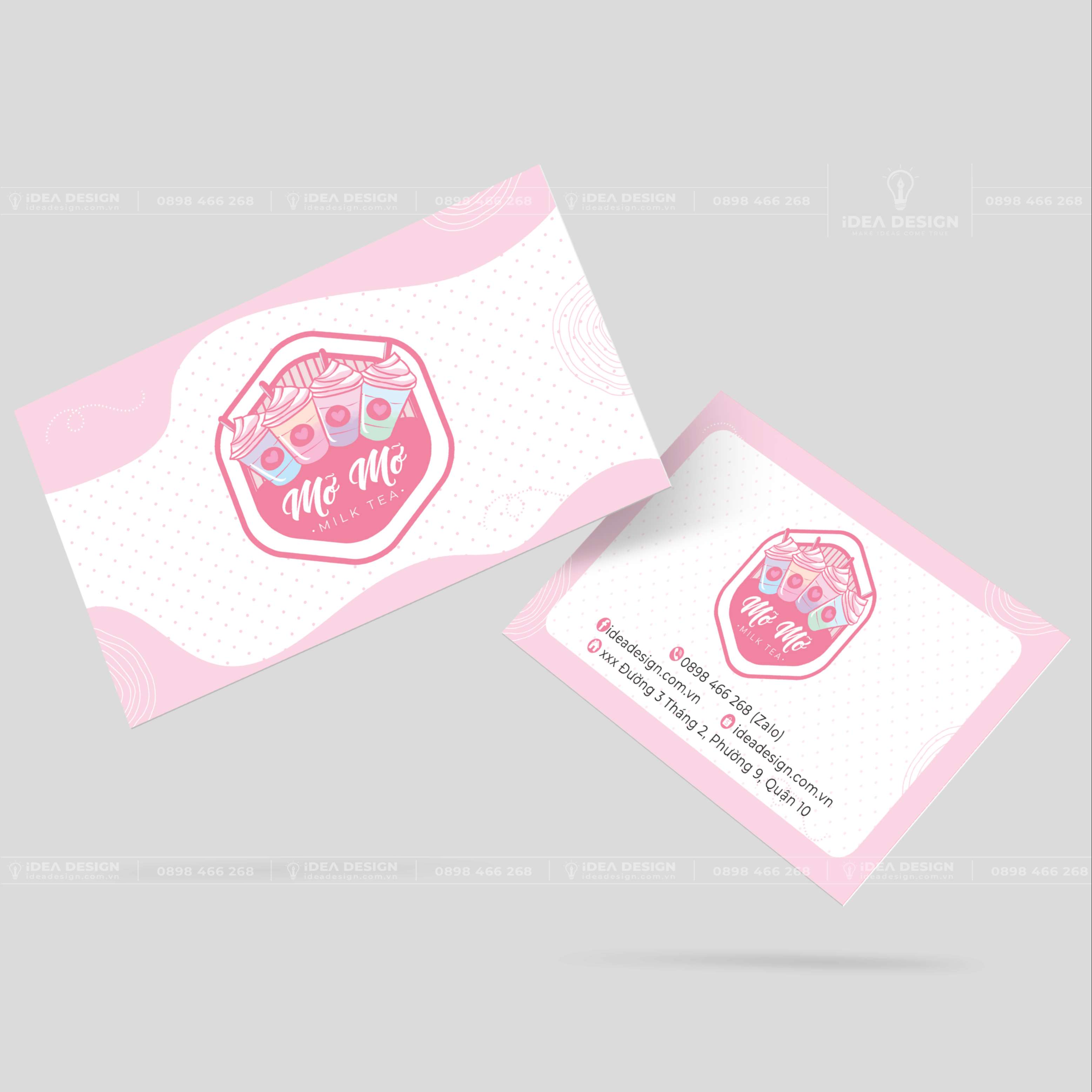 Card Visit Quán Cafe - Trà Sữa 02