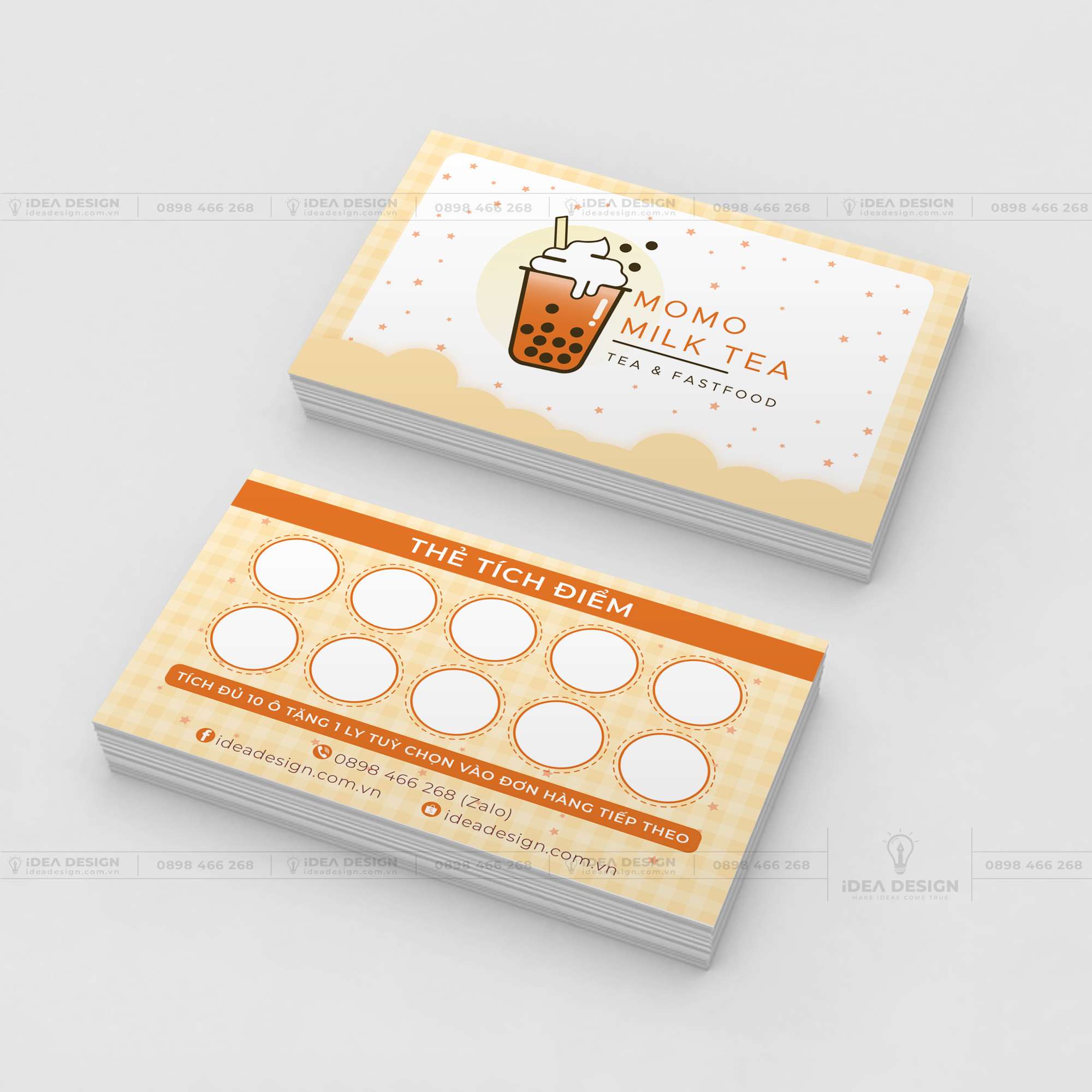 Card Visit Quán Cafe - Trà Sữa 03