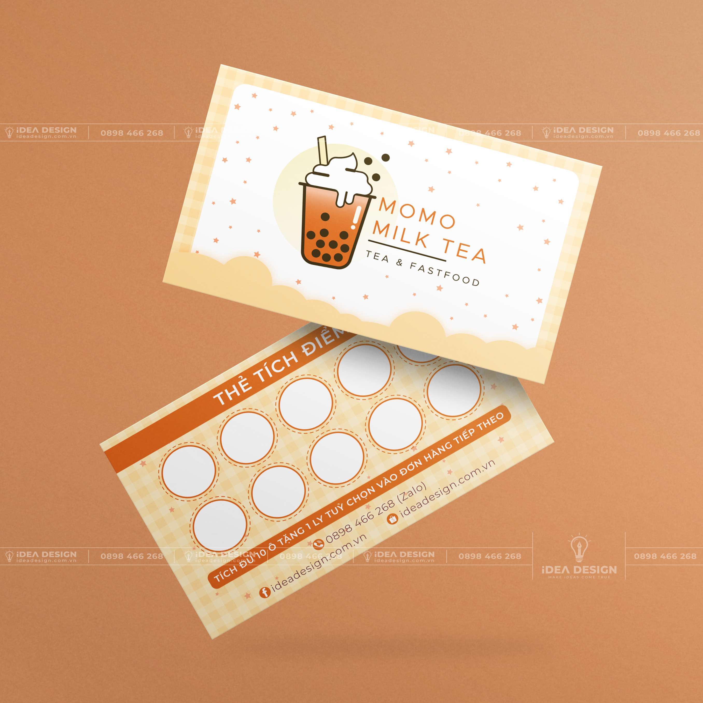 Card Visit Quán Cafe - Trà Sữa 03