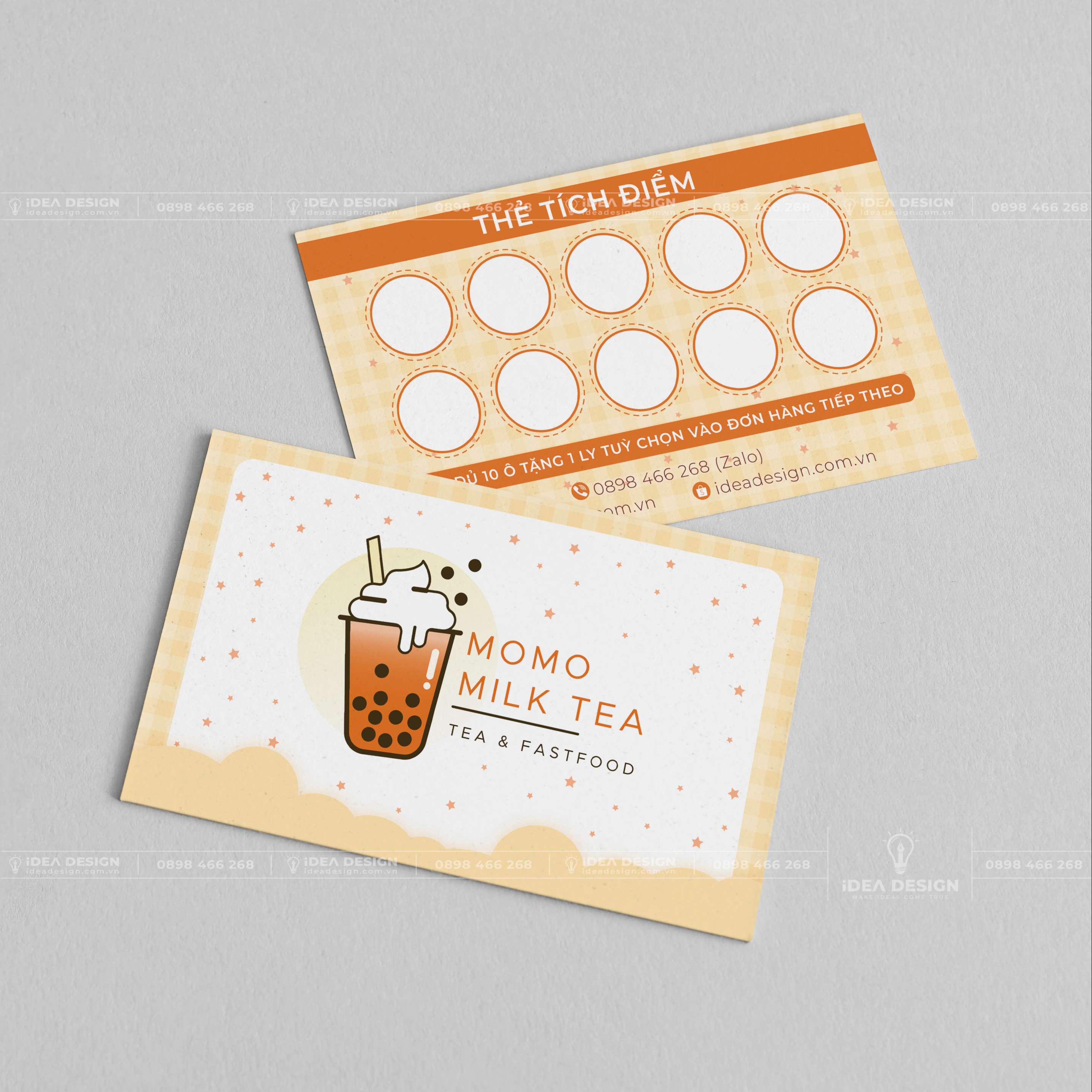 Card Visit Quán Cafe - Trà Sữa 03